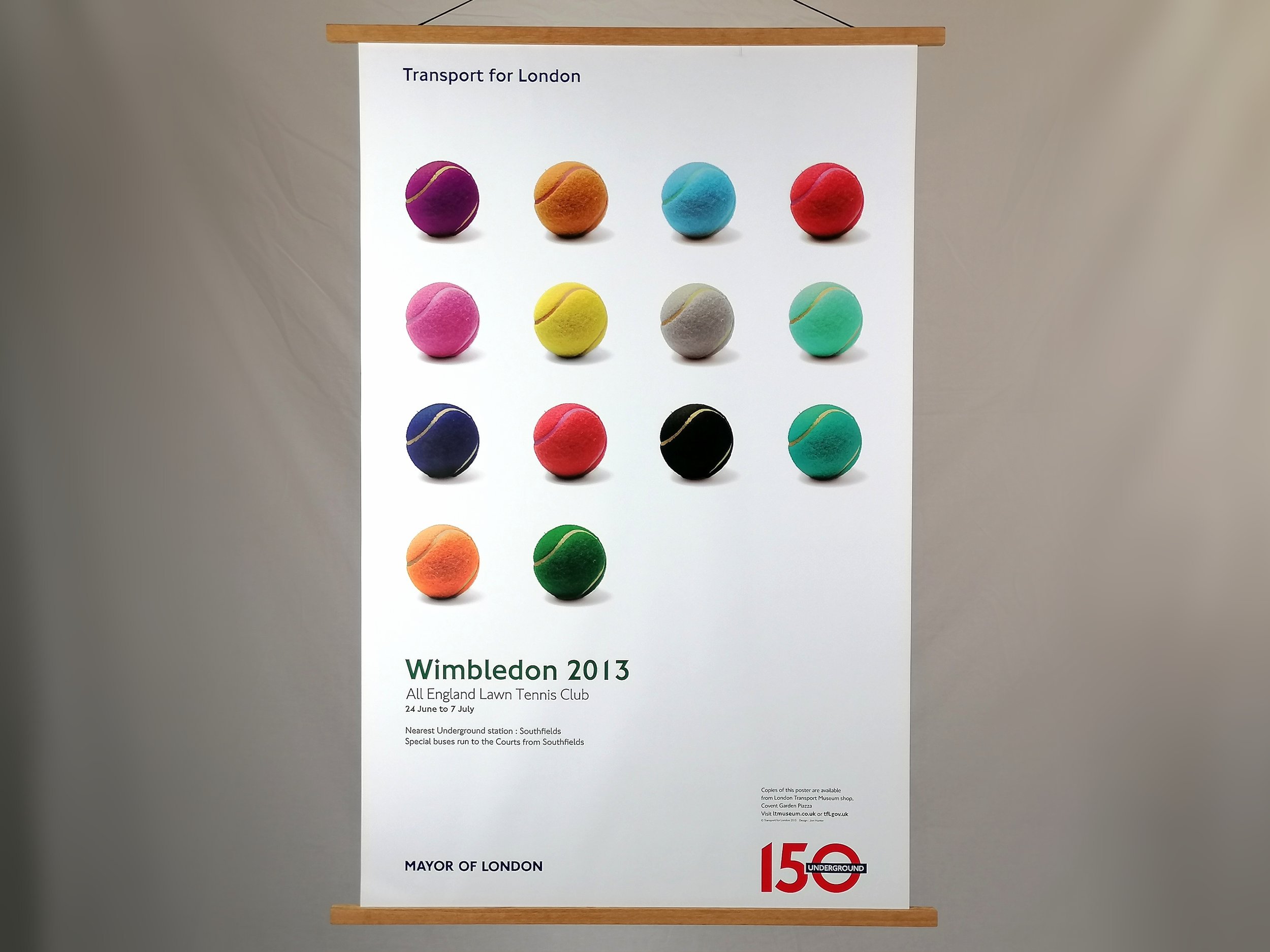 Wimbledon 2013 - London Transport Poster by Jon Hunter