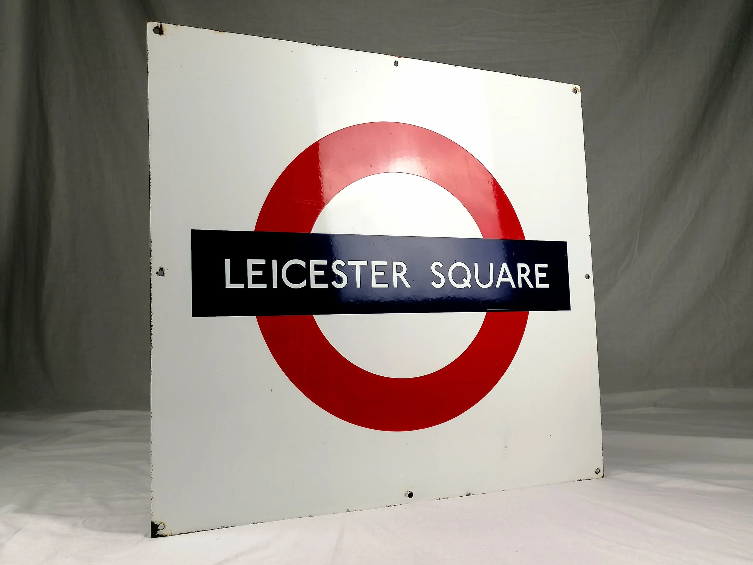 'Leicester Square' London Underground Enamel Platform Sign (1960s ...