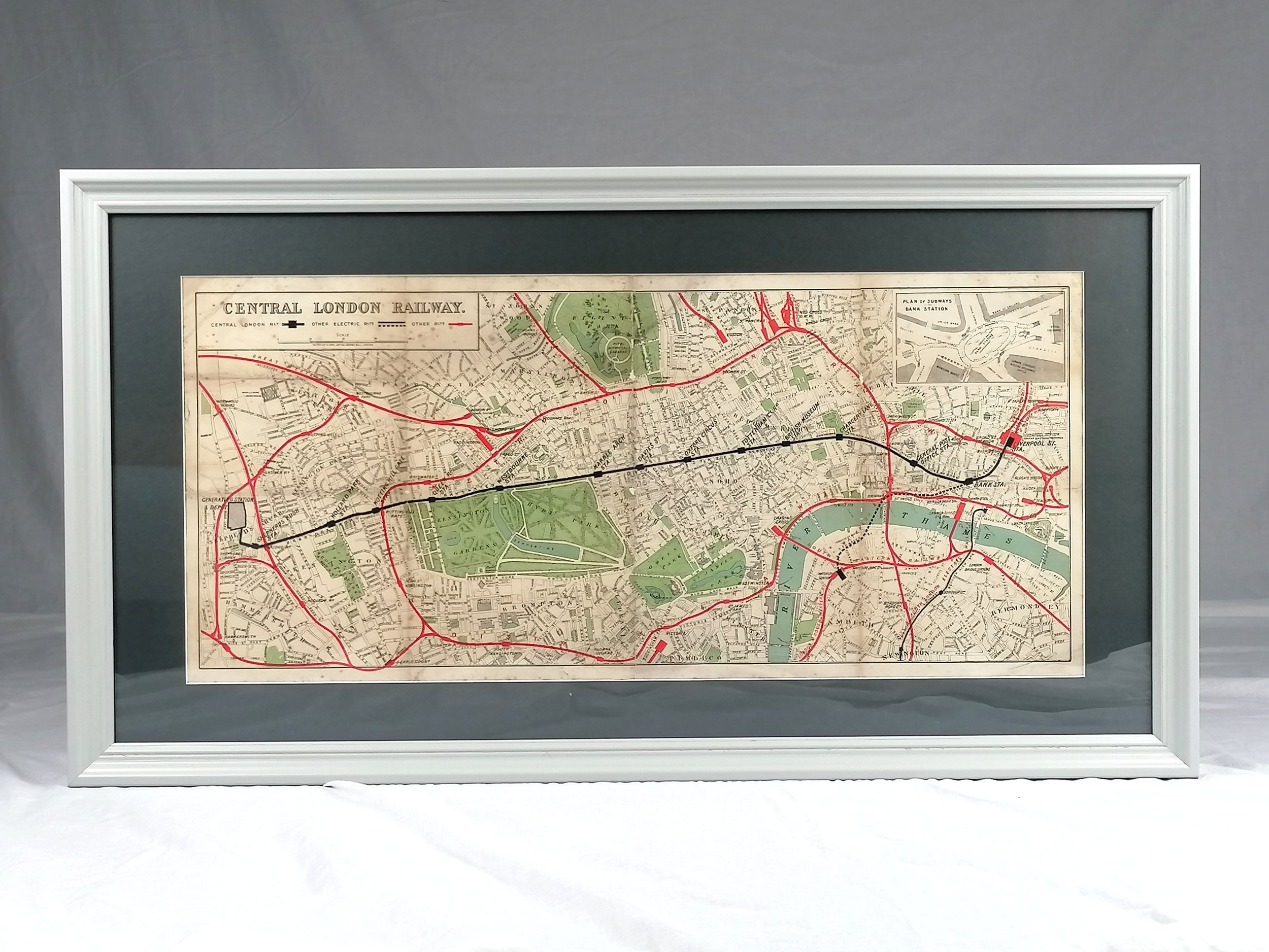 Central London Railway - Large Prospectus Map (1894)