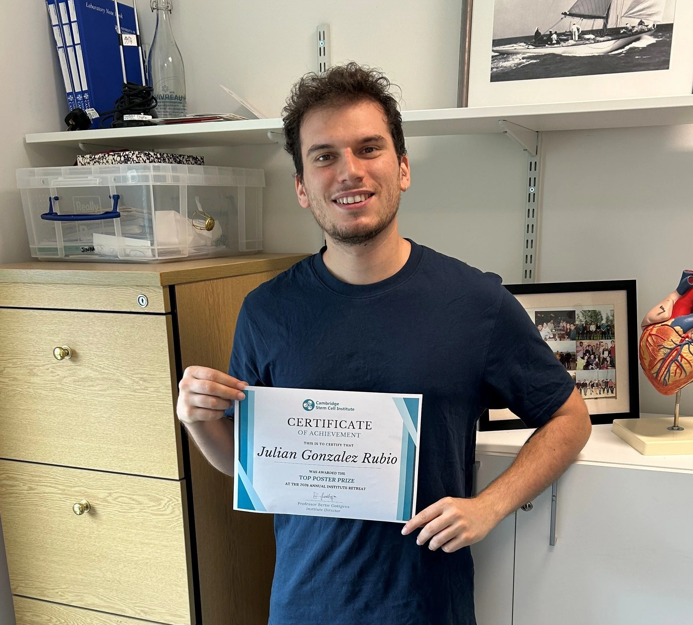 Congratulations to Julian - Best Poster CSCI Retreat