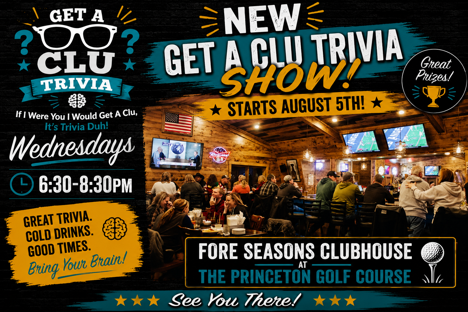 Fore Seasons Clubhouse at Princeton Golf Course (Princeton) *STARTS AUGUST 5th*