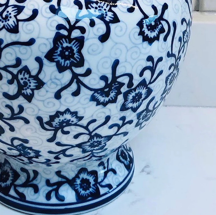 Mediterranean Blue and White Floral Vases 2.PNG