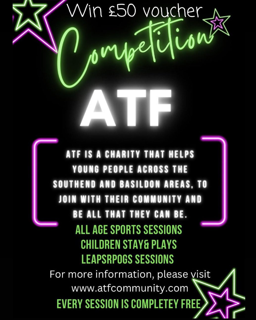 🌟🎉✨ ATF COMPETITION TIME ✨️🎉🌟
 - 𝐋𝐈𝐊𝐄 &amp; 𝐂𝐎𝐌𝐌𝐄𝐍𝐓! ✨🎉🌟

Win a &pound;50 Gift Card for AMAZON!

For your chance to win, all you need to do is simply:

👍 LIKE this Post.
👍 LIKE our Page.
👍TAG 3 Friends in the comments.
👍SHARE thi