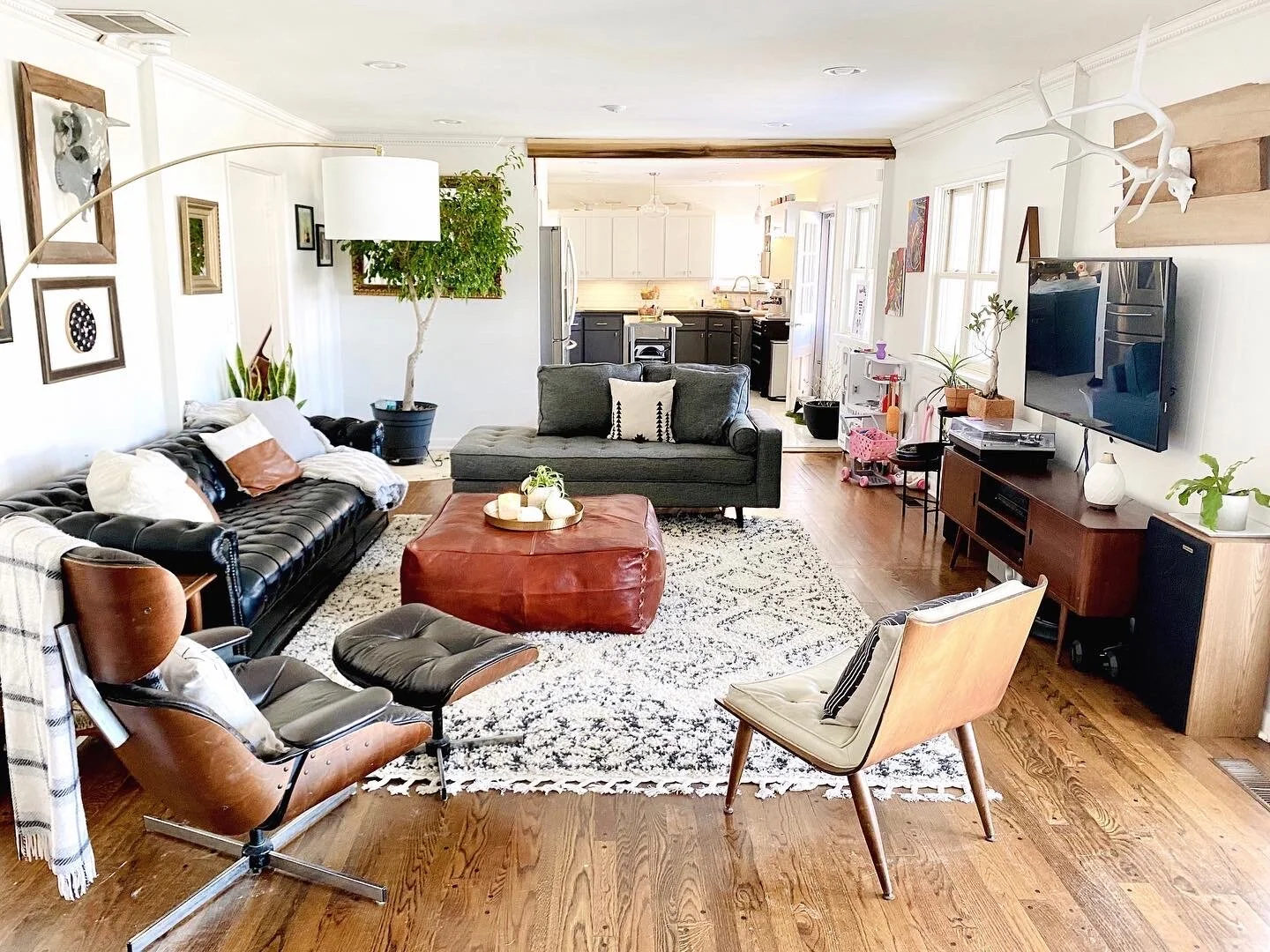 Leather Storage Ottoman