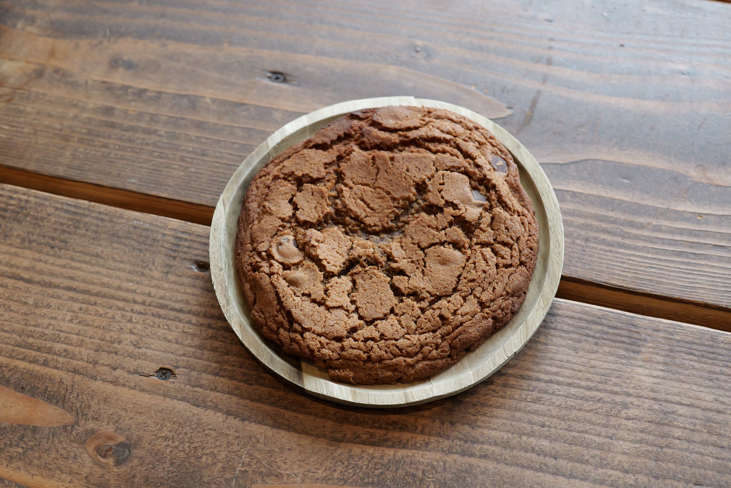 Our giant espresso cookie baked in-house!