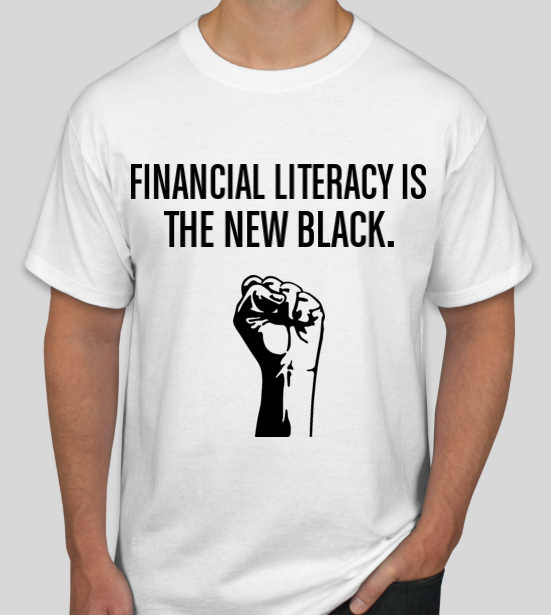 Financial Literacy Short Sleeve Tshirt- White.jpg