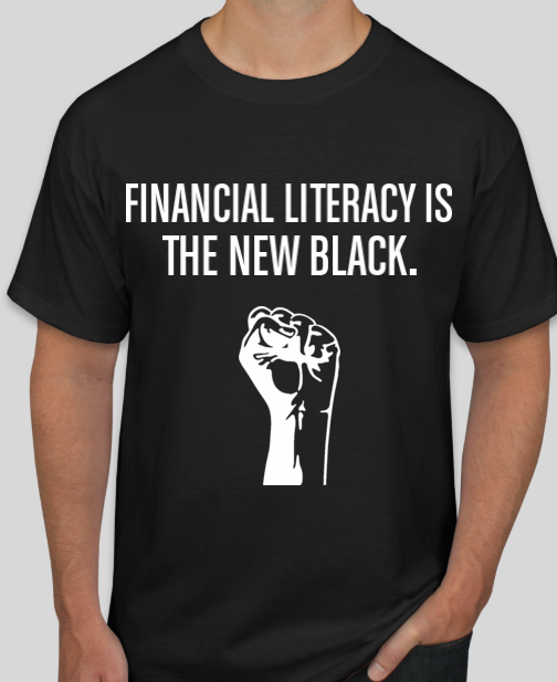 Financial Literacy Short Sleeve Tshirt- Black.jpg