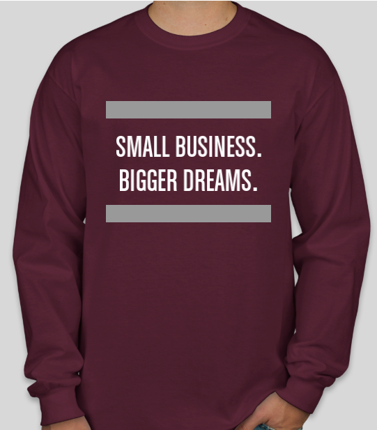 Big Dreams Long Sleeve Tshirt - Maroon.PNG