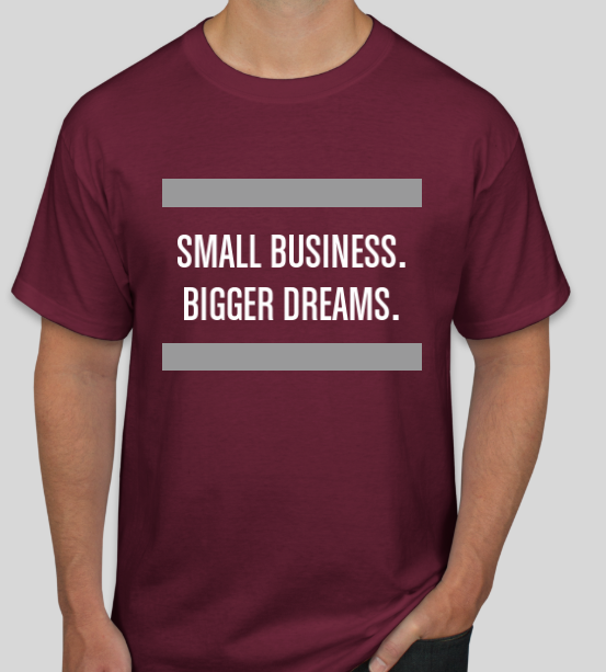 Big Dreams Short Sleeve Tshirt - Maroon.PNG