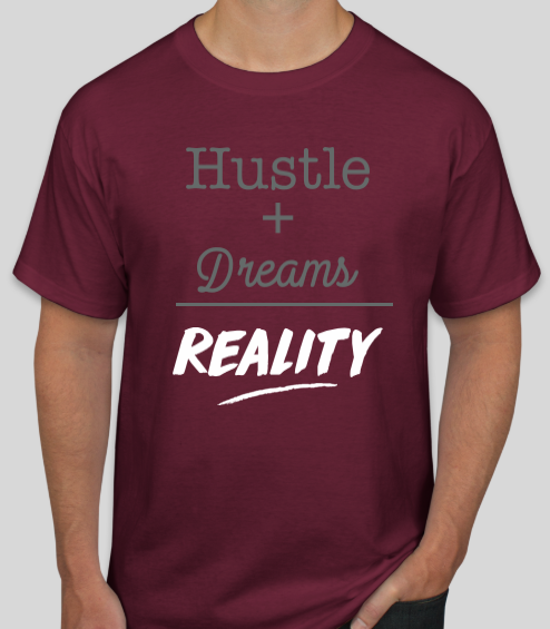 Hustle Short Sleeve - Maroon.PNG
