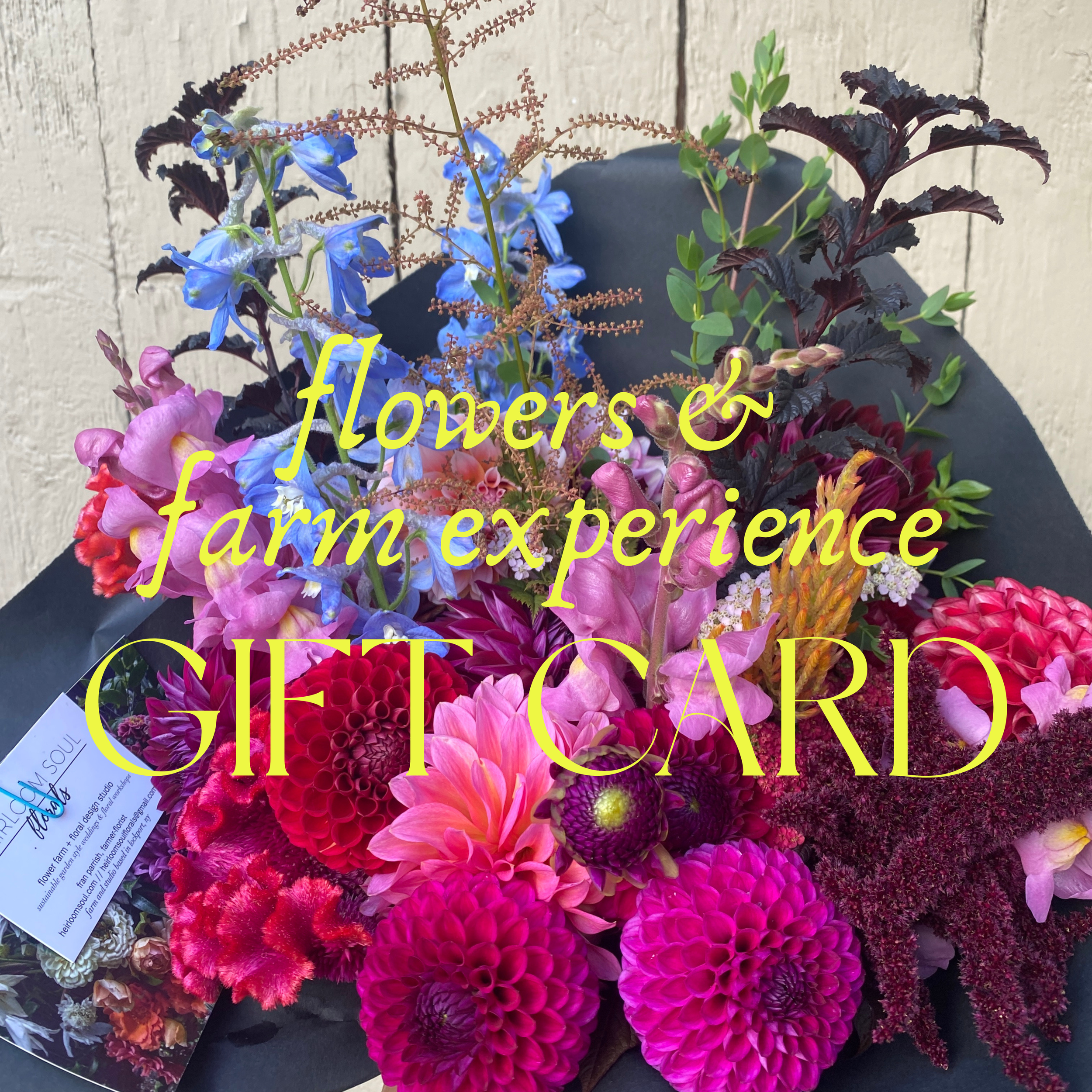 Flowers & Farm Experience Gift Card
