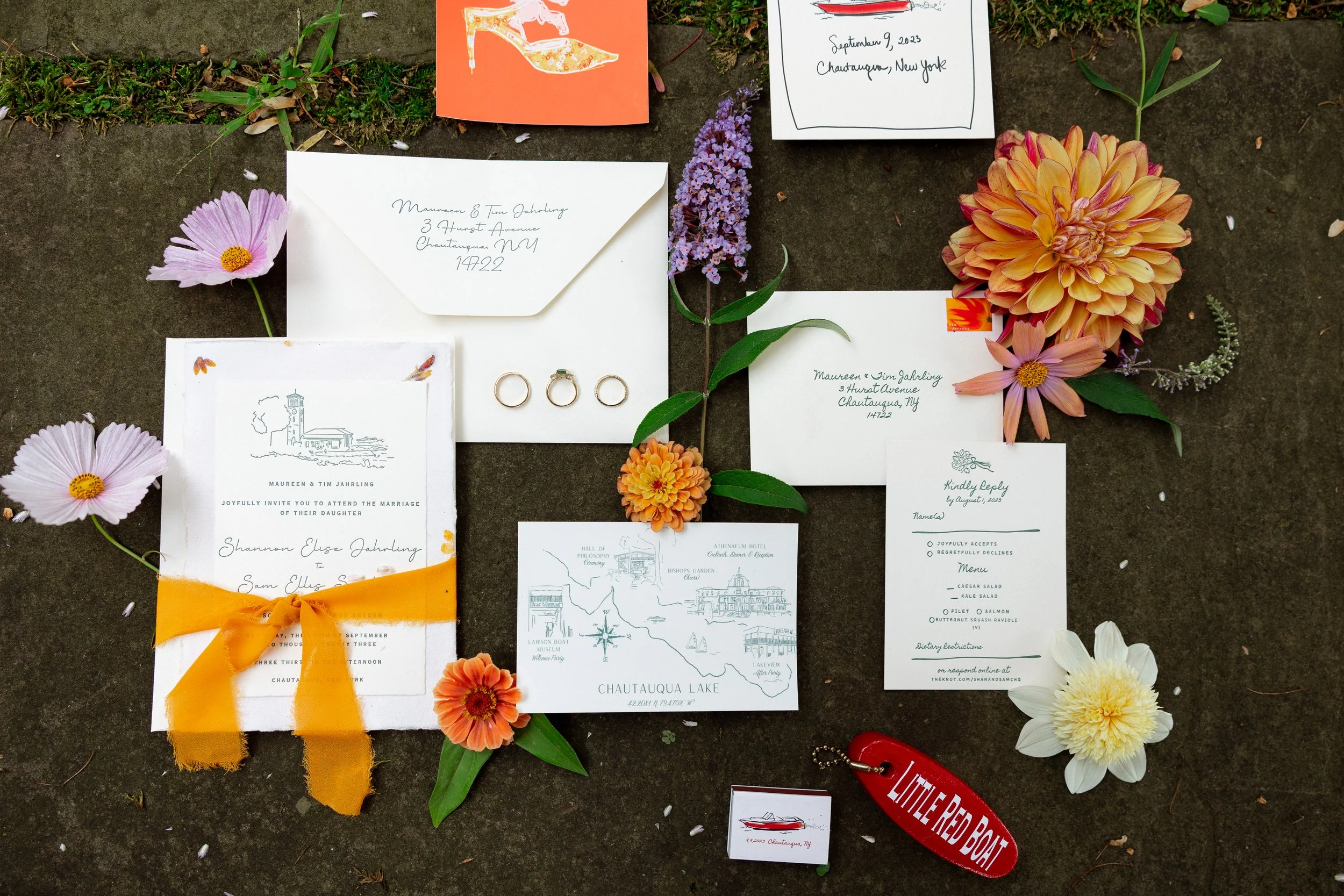 Wedding at Athenaeum Hotel Chautauqua NY - Chautauqua Institution Weddings - Chautauqua Wedding Florists - Athenaeum Hotel