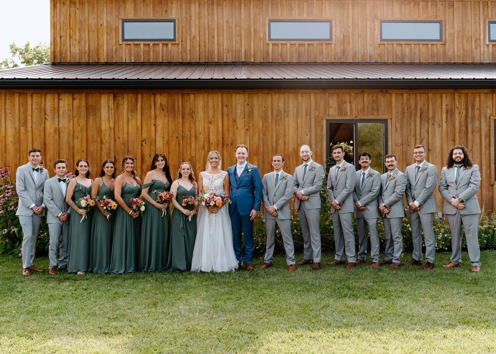 Wedding at Kin Loch Farmstead Cambria NY - Buffalo NY Wedding Florists - Florists in Buffalo NY - Wildflower wedding inspiration