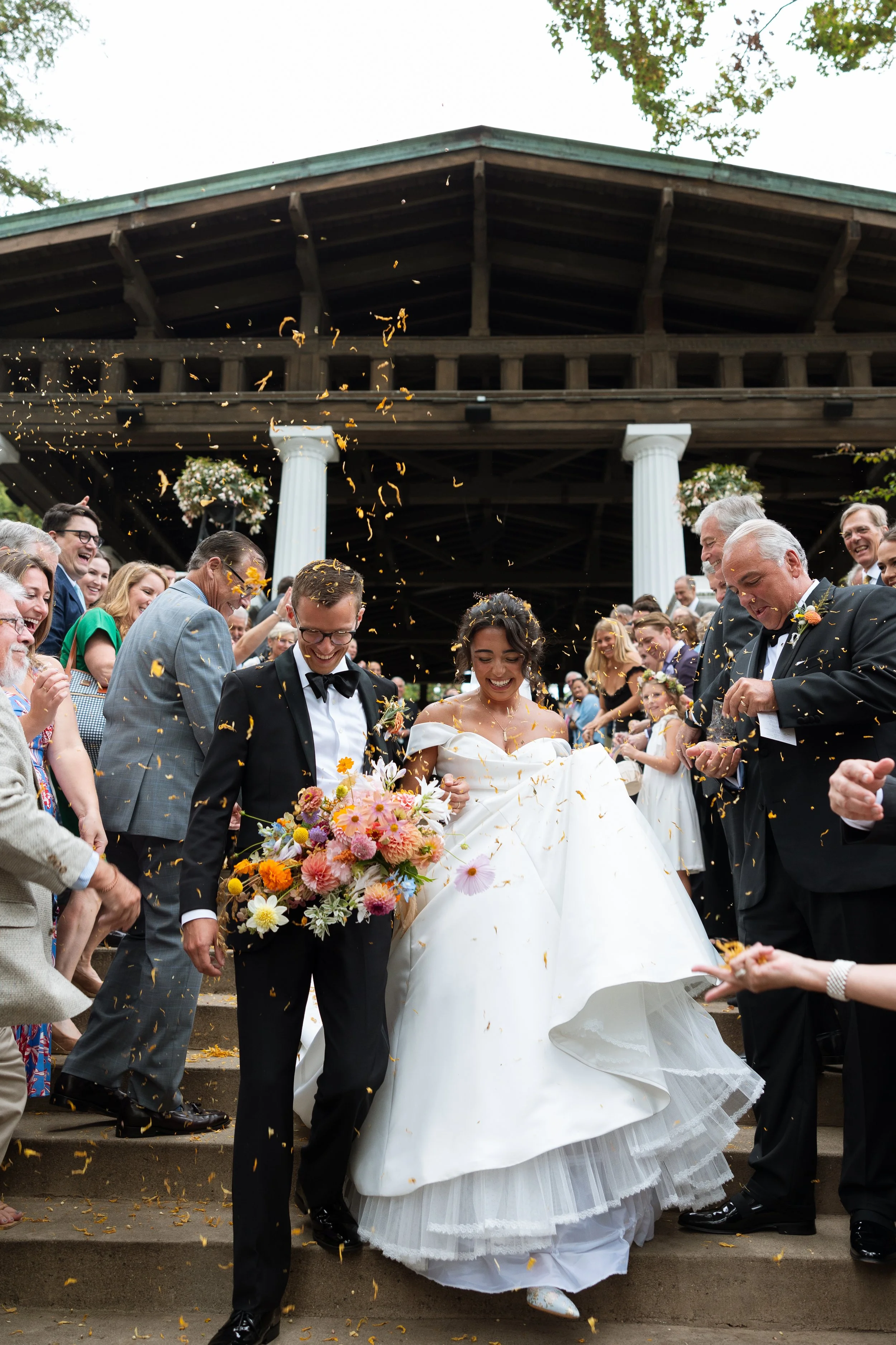 Wedding at Athenaeum Hotel Chautauqua NY - Chautauqua Institution Weddings - Chautauqua Wedding Florists - Hall of Philosophy Chautauqua Institution