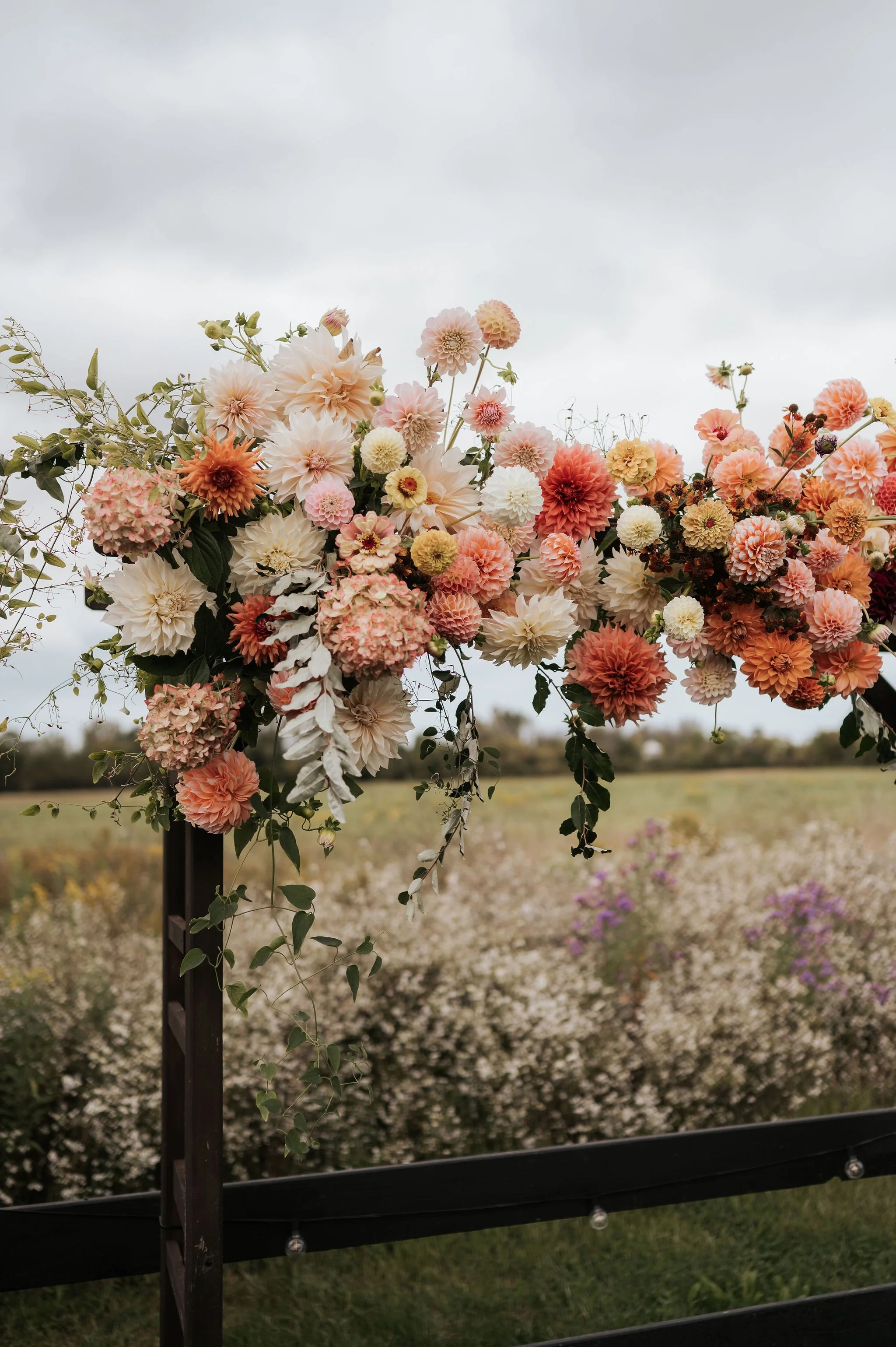 September Wedding at Kin Loch Farmstead Cambria NY - Autumn Wedding Kin Loch Farmstead - Wedding florists in Buffalo NY
