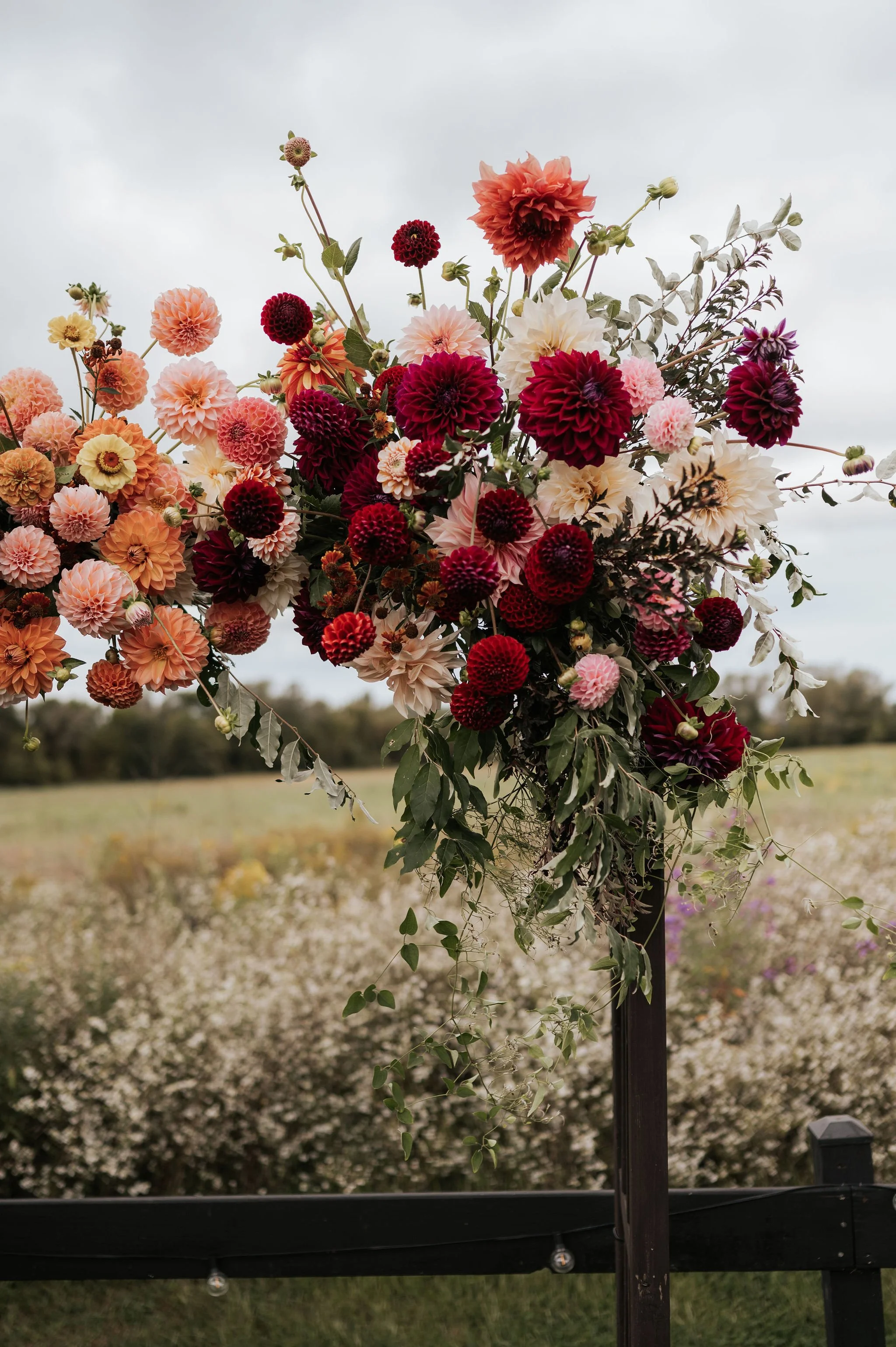 September Wedding at Kin Loch Farmstead Cambria NY - Autumn Wedding Kin Loch Farmstead - Wedding florists in Buffalo NY