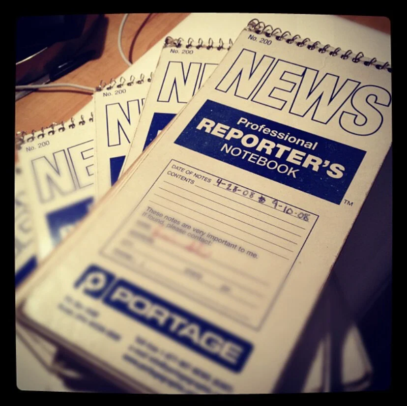 I loved my recorder, but I never showed up to a meeting or interview without my notebook. I still own all of them.
