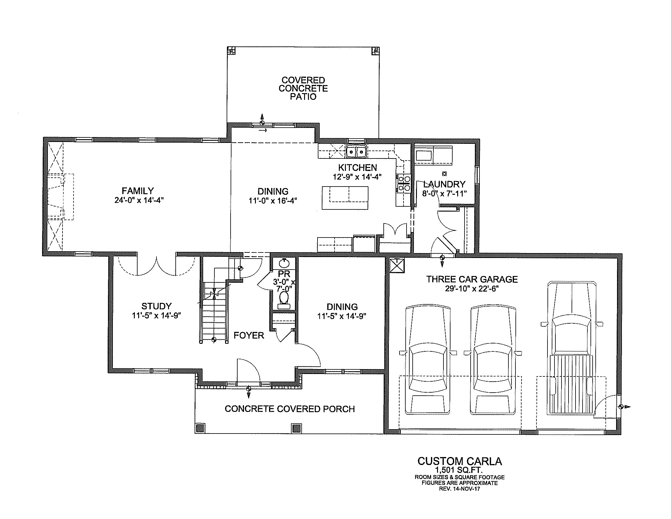 The Carla Custom Floor Plan Ideas Floor 1