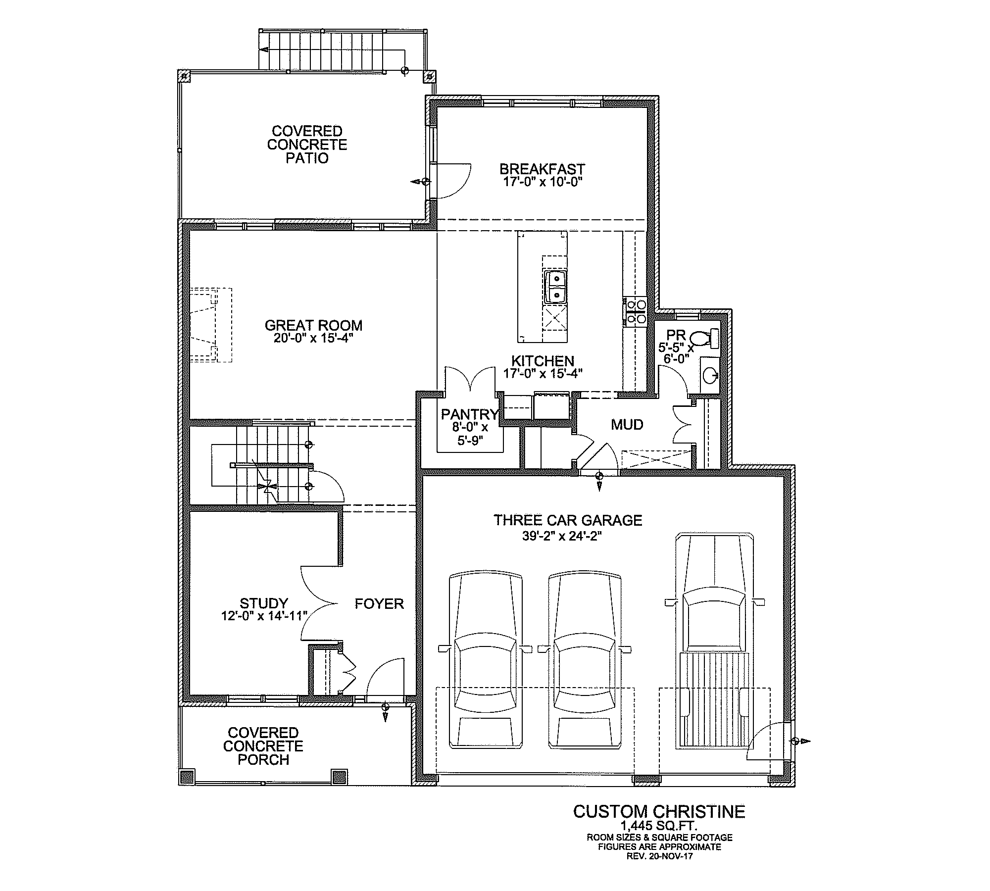 The Christine Custom Floor Plan Ideas Floor 1