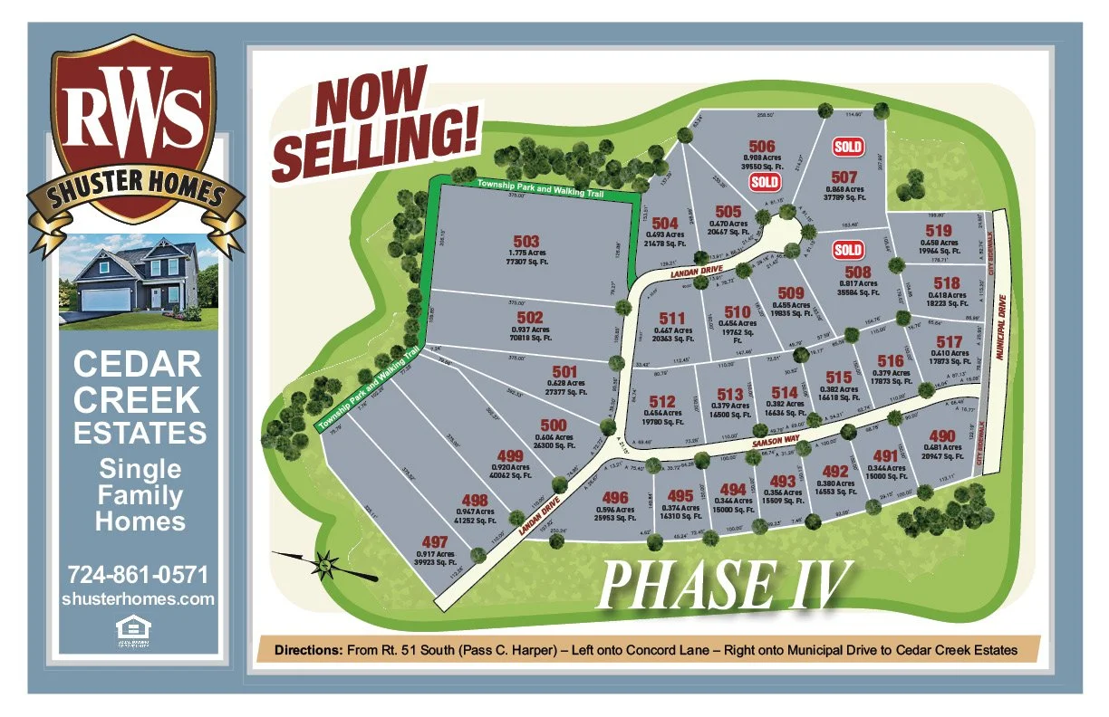 CEDAR CREEK ESTATES PHASE 4 NOW SELLING!