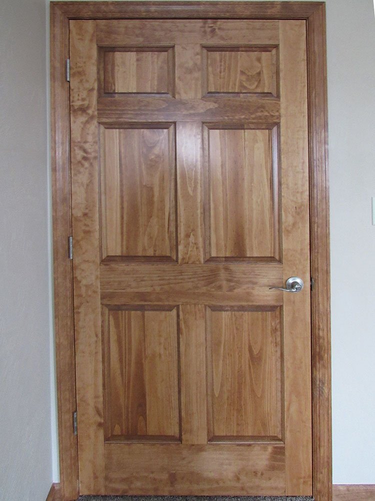 Stained Package Door and Trim