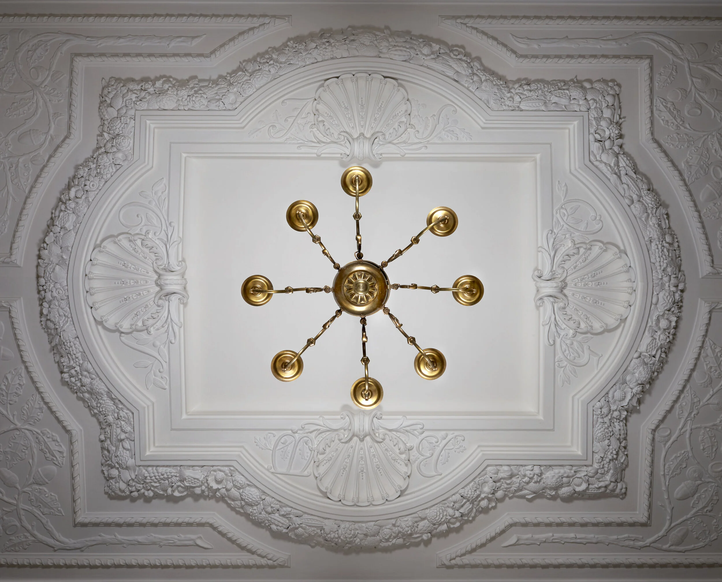 Ornate Plasterwork, Ceiling, Hill o Tarvit,  National Trust for Scotland