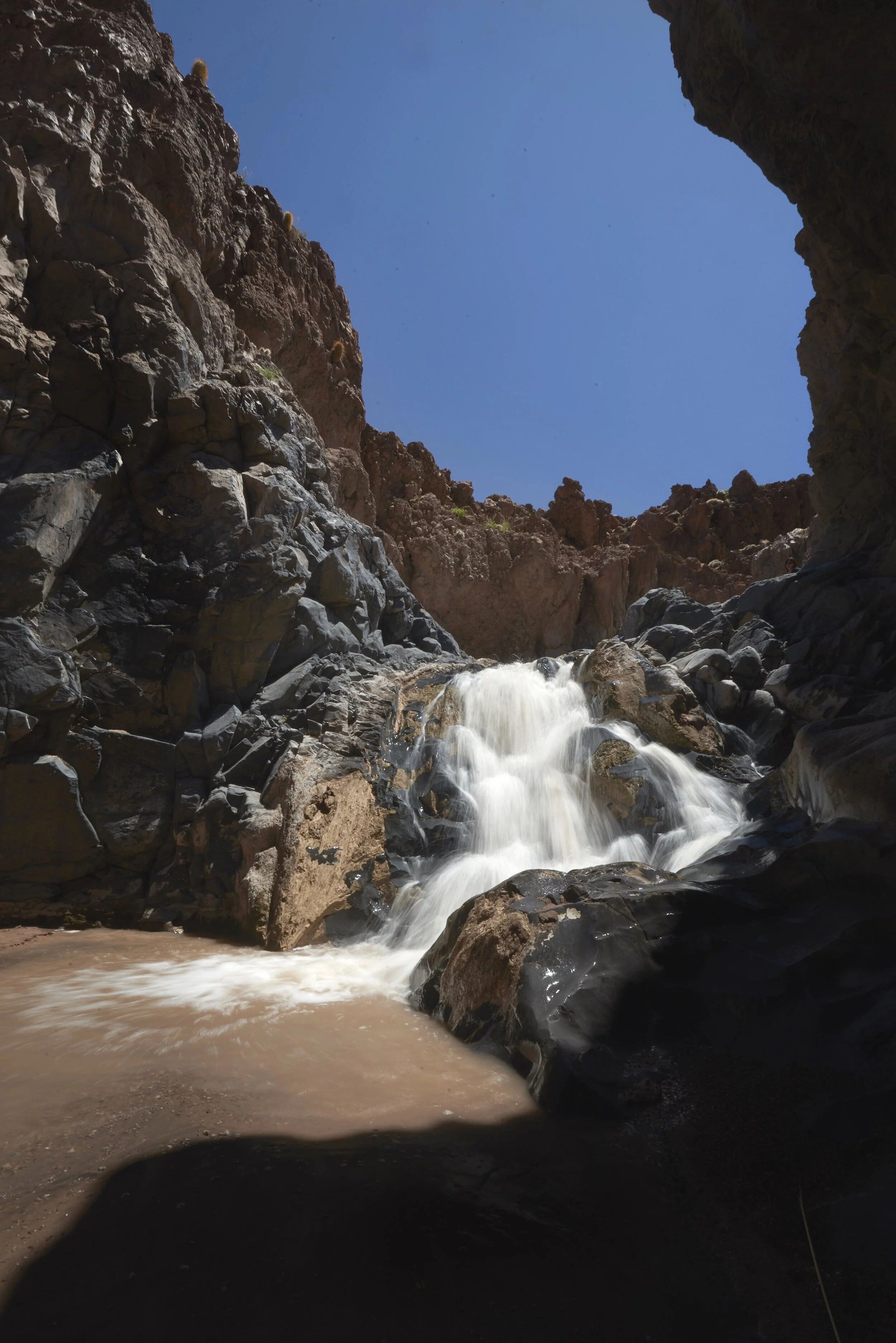 Waterfall, Atacama desert, Chile
