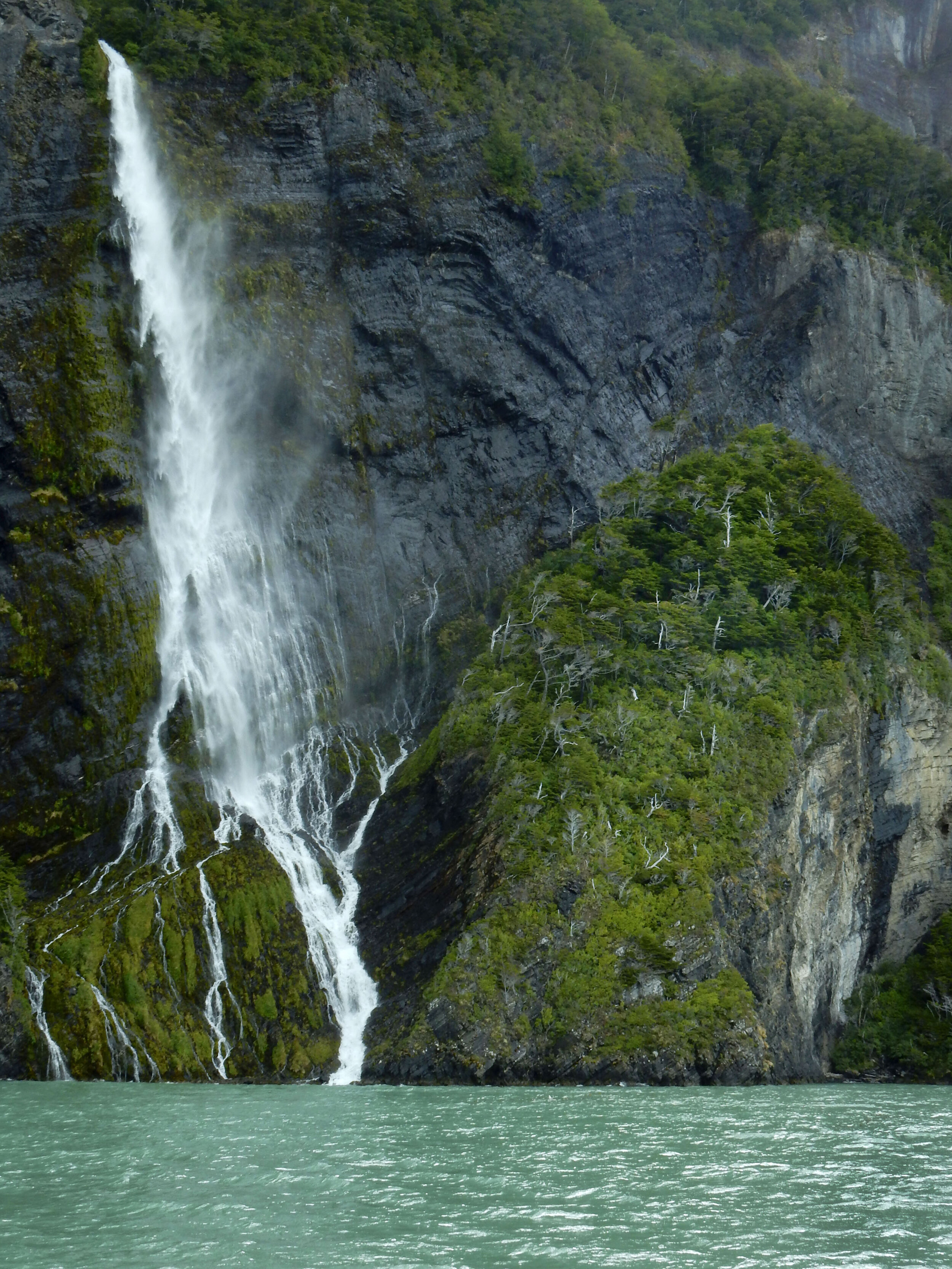 Waterfall, Balmaceda glacier, Patagonia, Chile