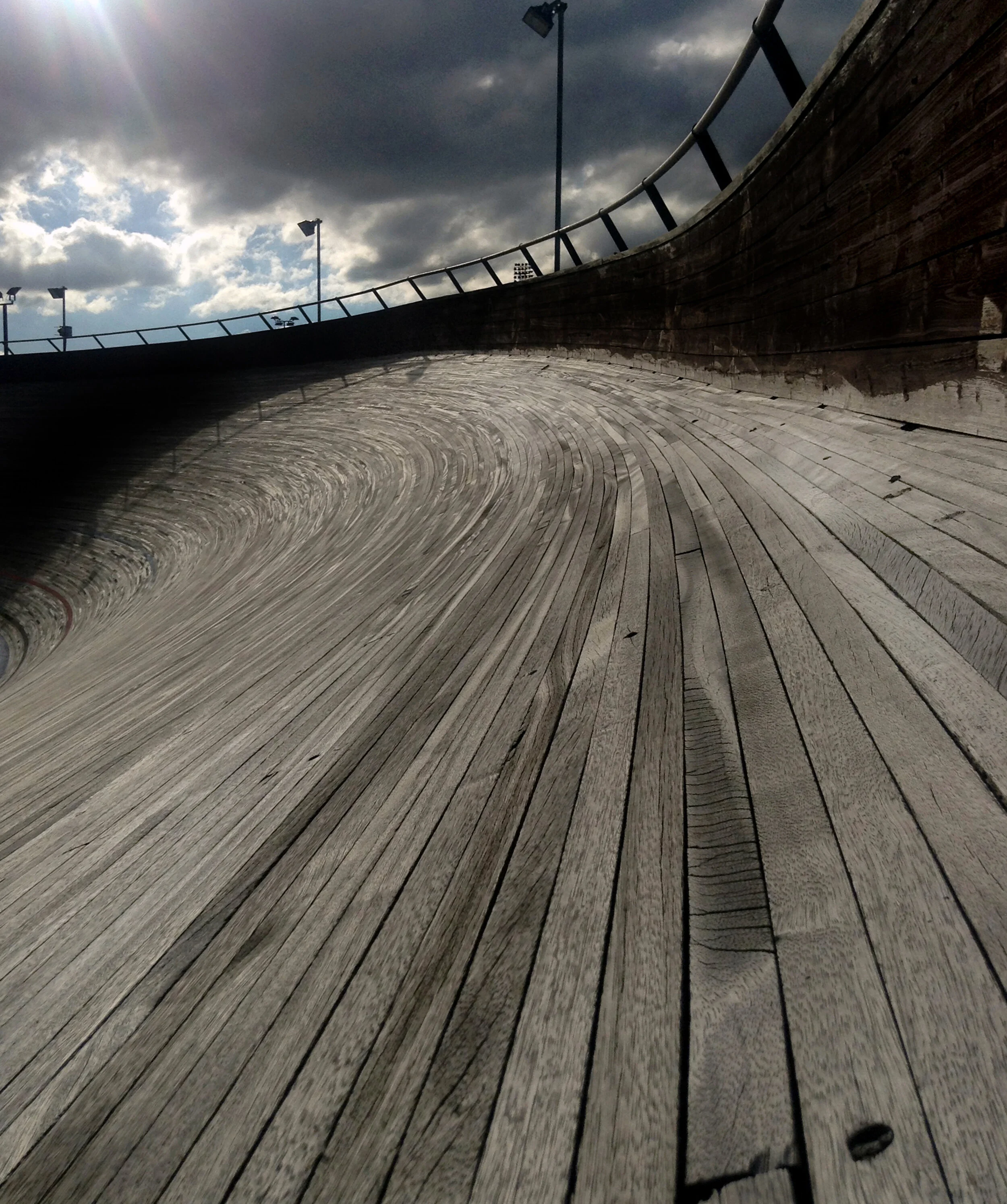 The boards of Meadowbank velodrome, City of Edinburgh Council