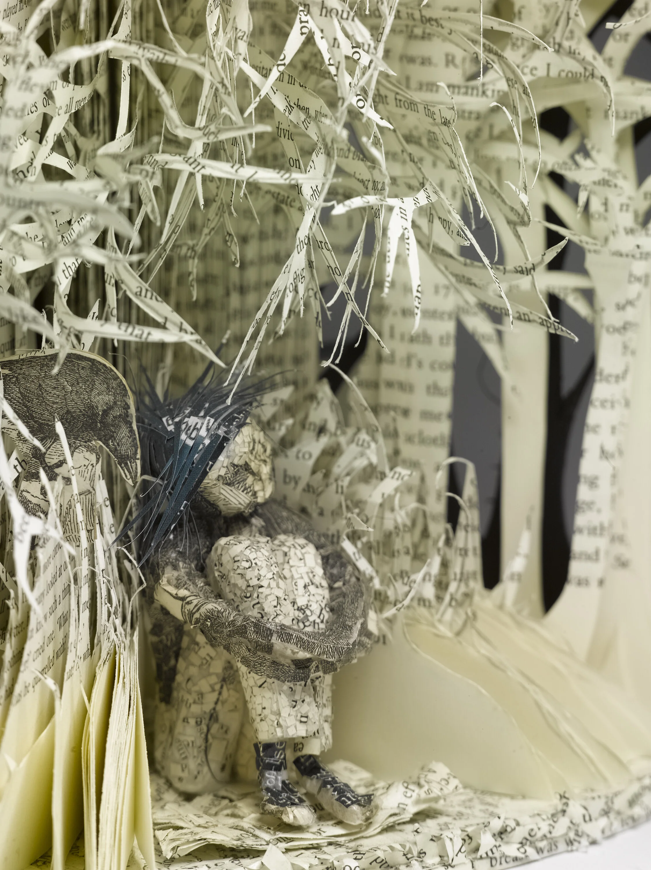 Anonymously gifted paper sculpture, Edinburgh City of Literature
