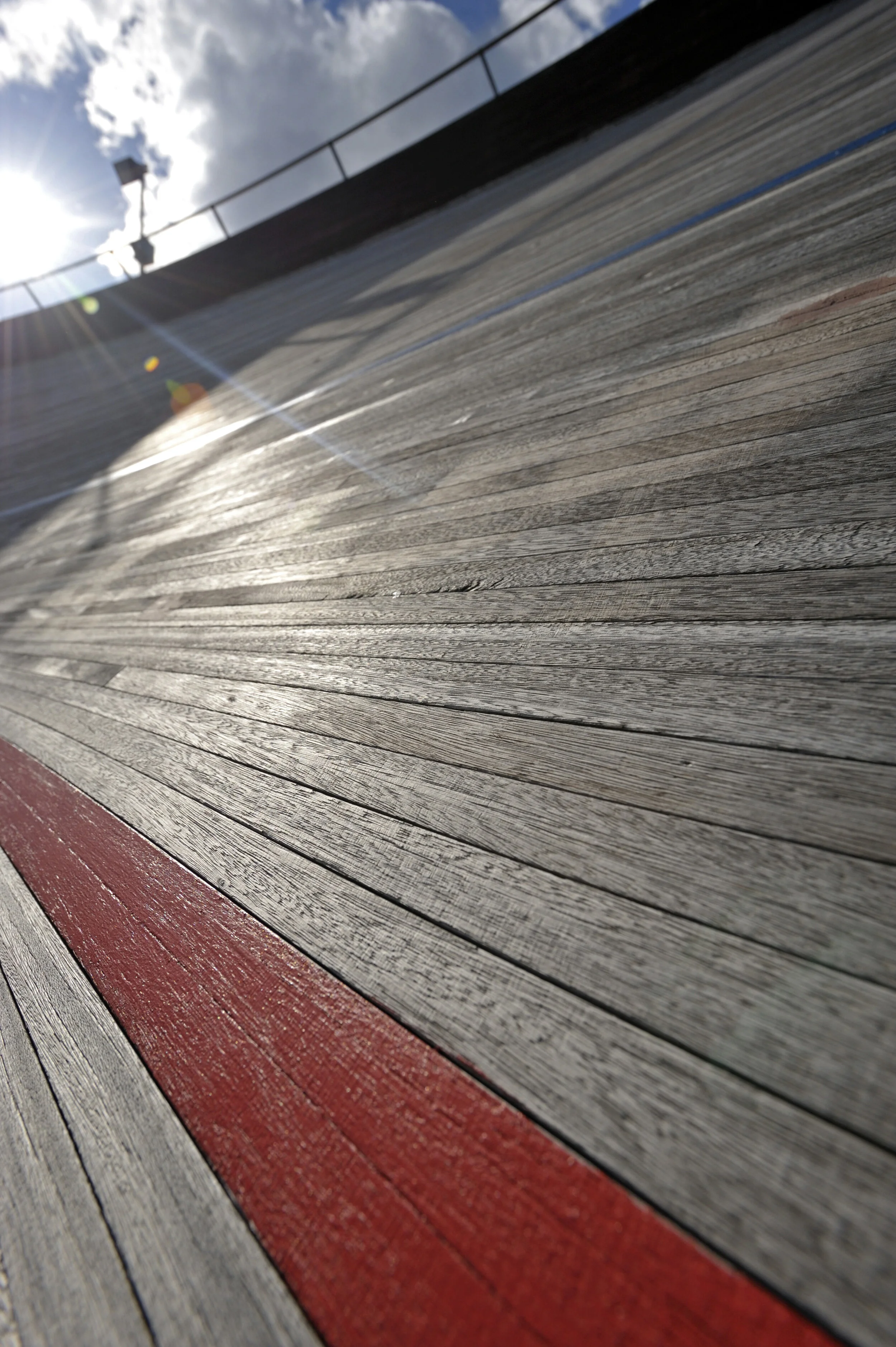 The boards of Meadowbank velodrome, City of Edinburgh Council
