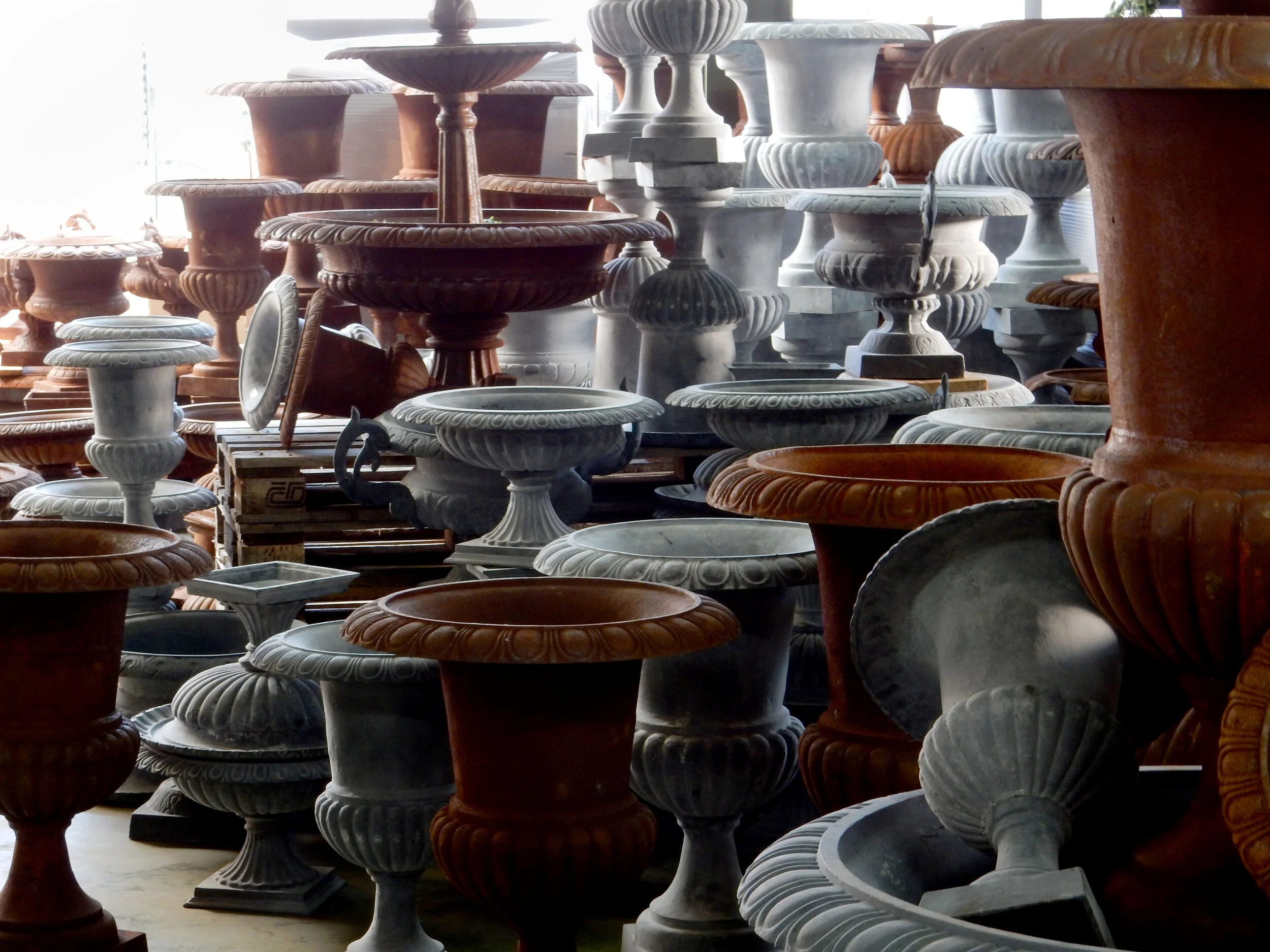 Decorative Urns, Rungis, Paris