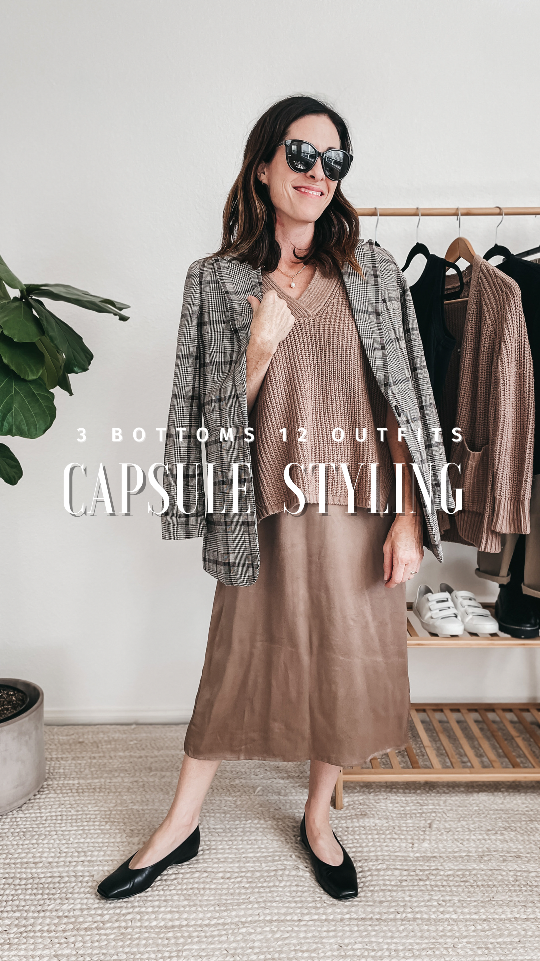 Fall Capsule Wardrobe with ABLE - 12 Outfits with 3 Bottoms