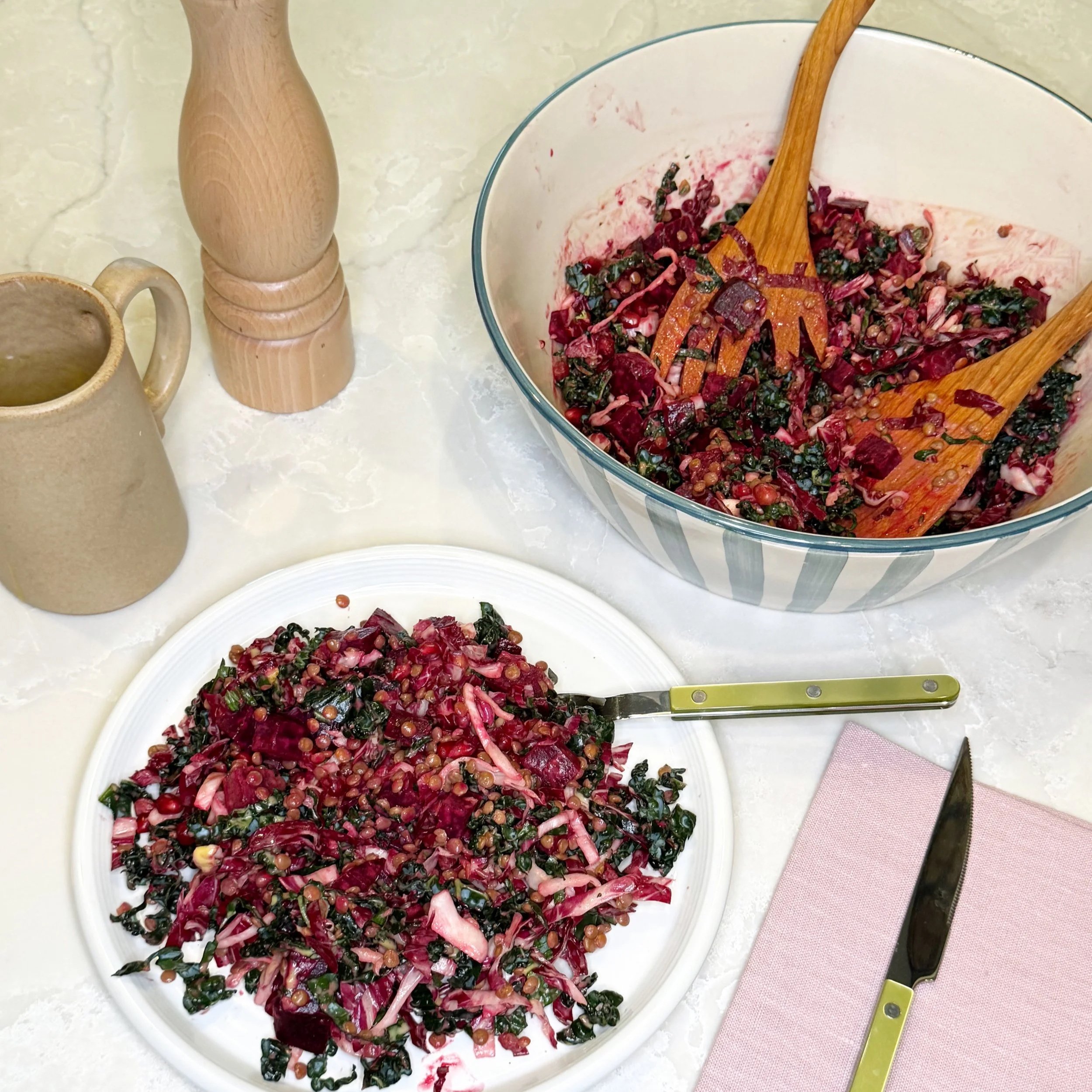 Beet and Lentil Salad with Orange Vinaigrette