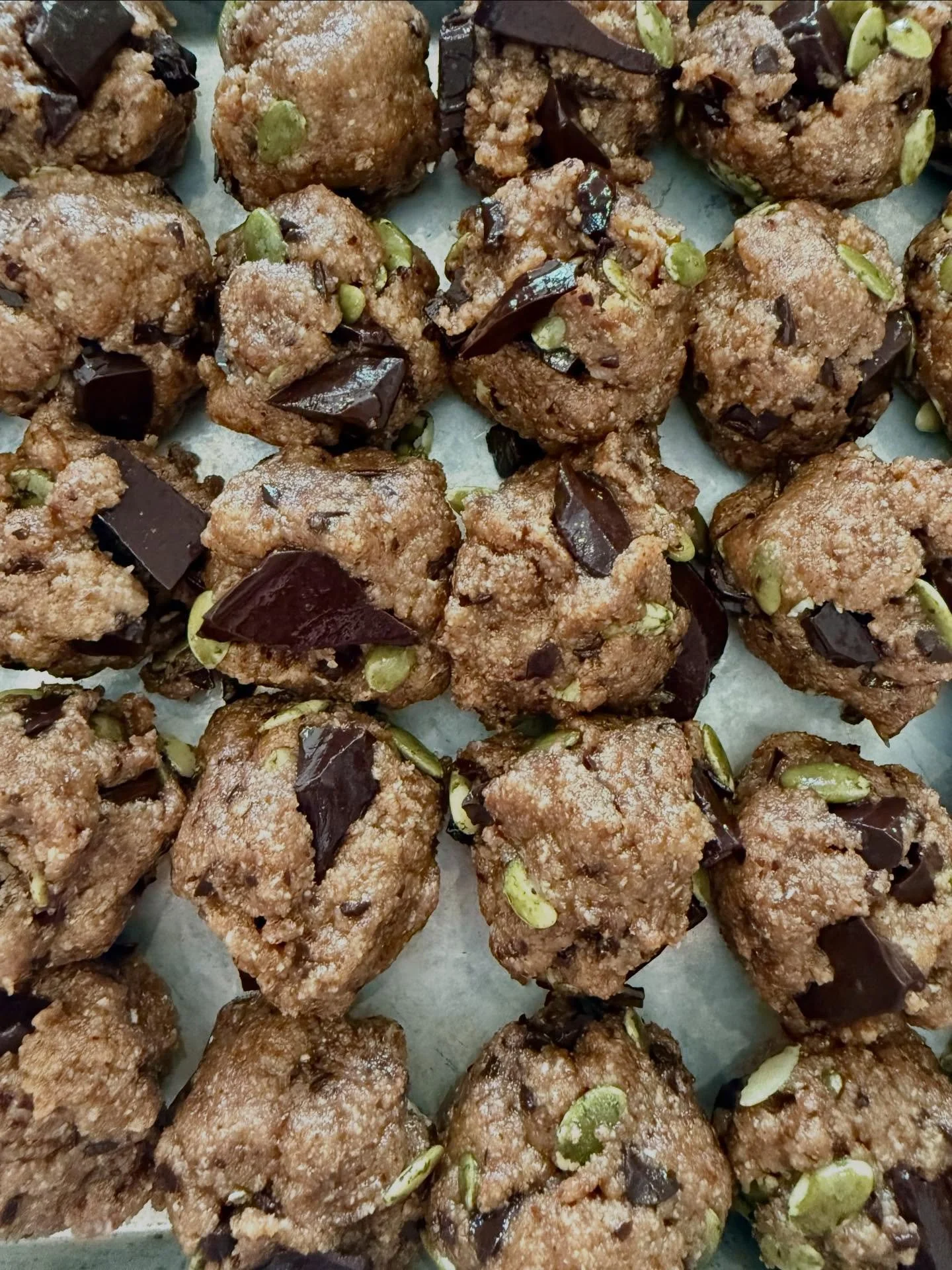 I was catering a dinner for 40 and then the snowstorm came ~ we edited to turn the dinner party into freezer &amp; family meals with lentil and radicchio salad, peanut salad, kale miso salad (not pictured), falafel with herb tahini and cucumber tomat