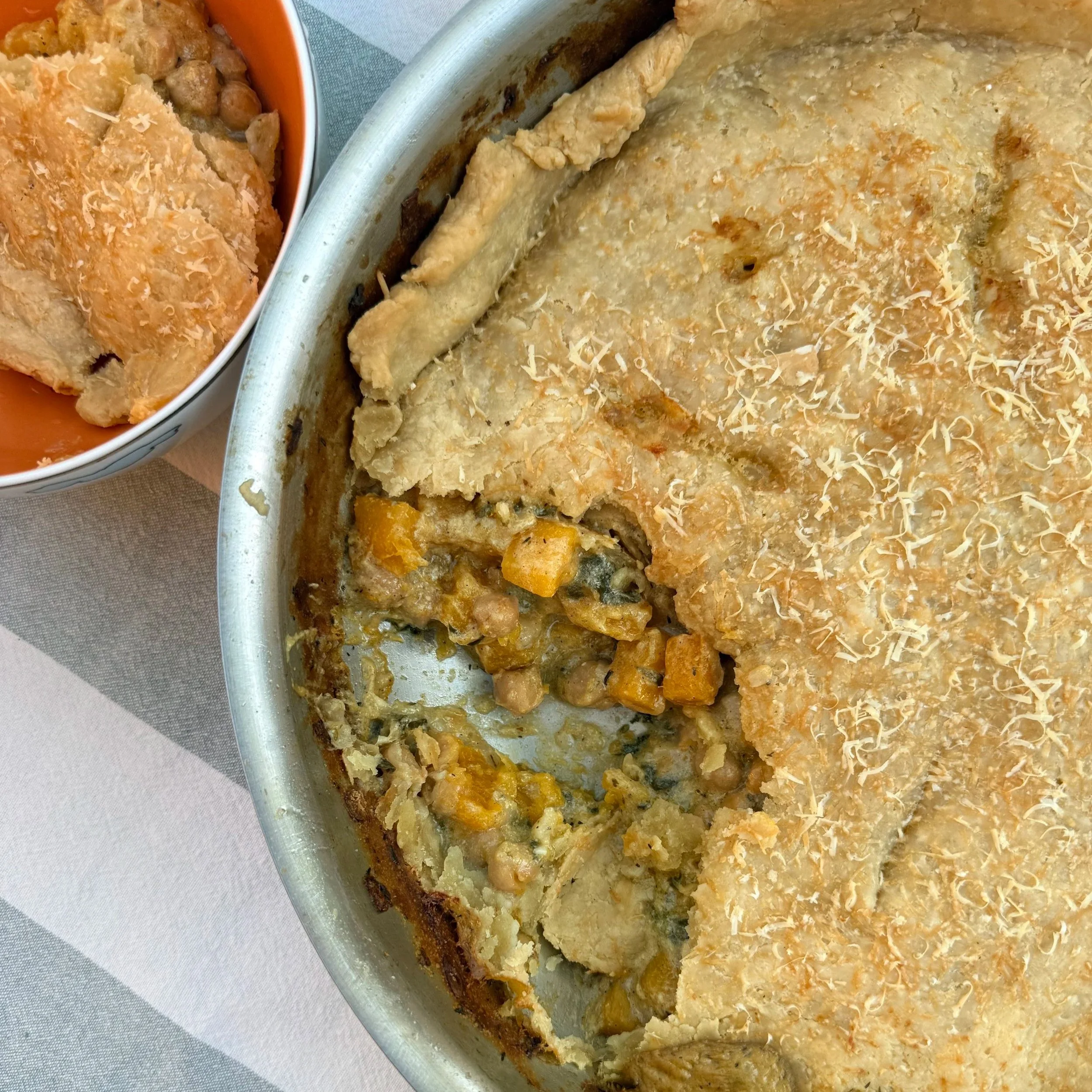 Chickpea &amp; Squash Skillet Pie