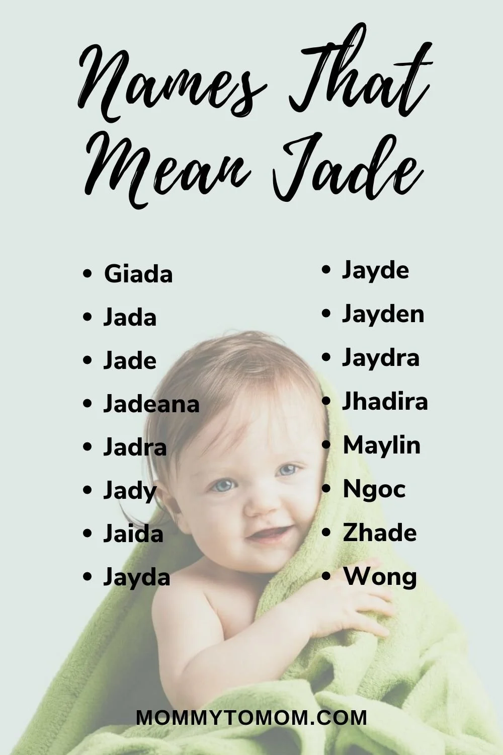 16 Names That Mean Jade For Your Little Gem