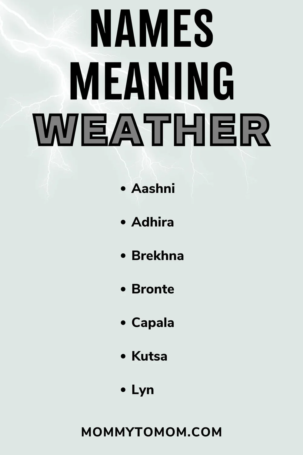 193 Weather Names For Baby Boys And Girls