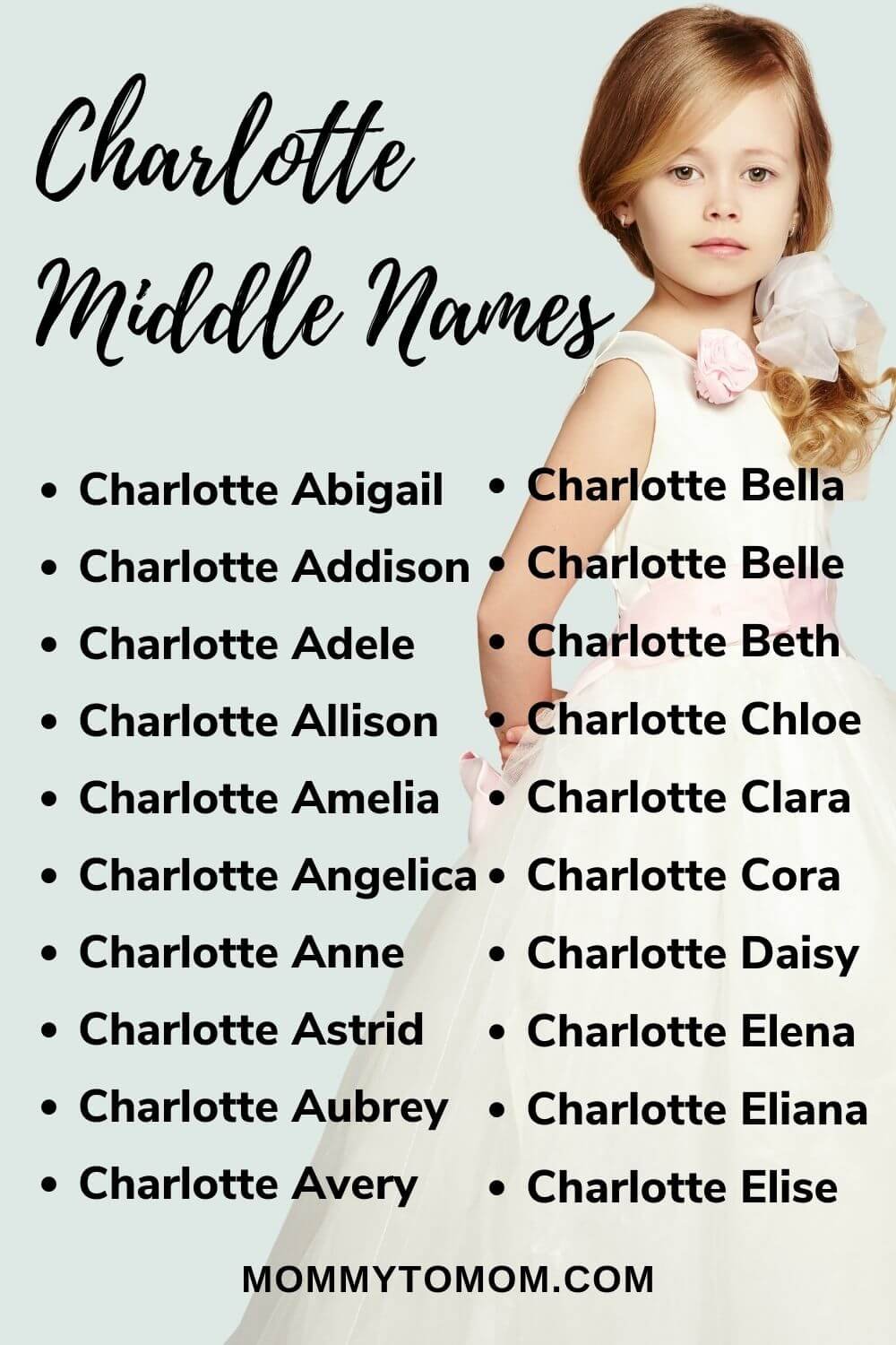 86 Adorable Middle Names For Charlotte