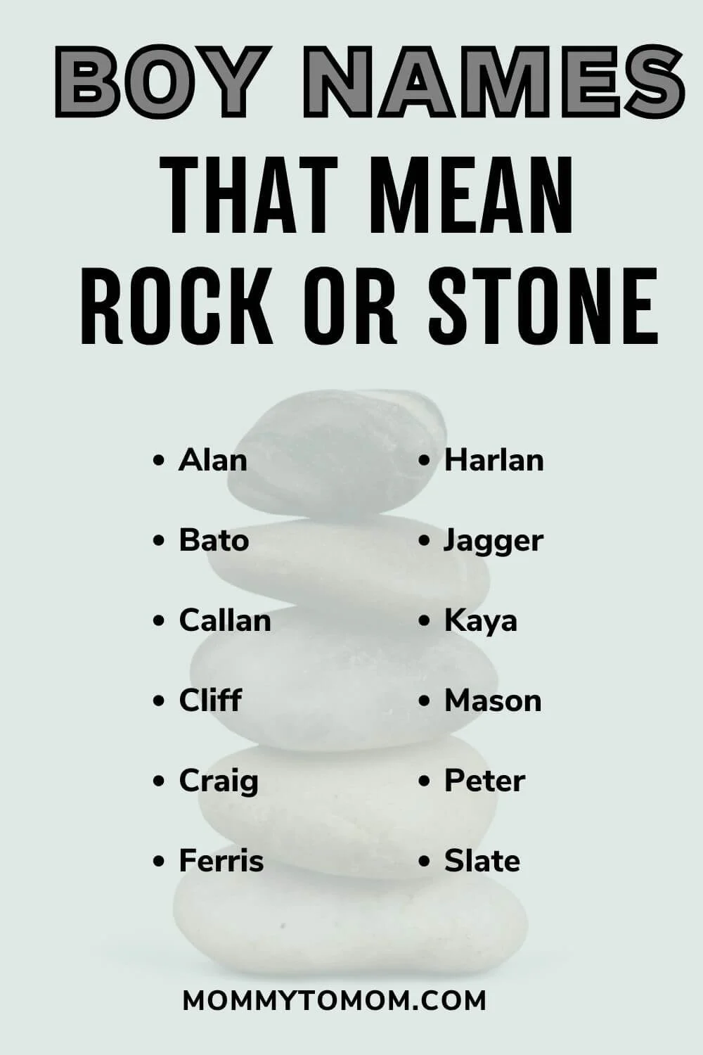 75 Solid Names That Mean Rock Or Stone (For Boys And Girls)