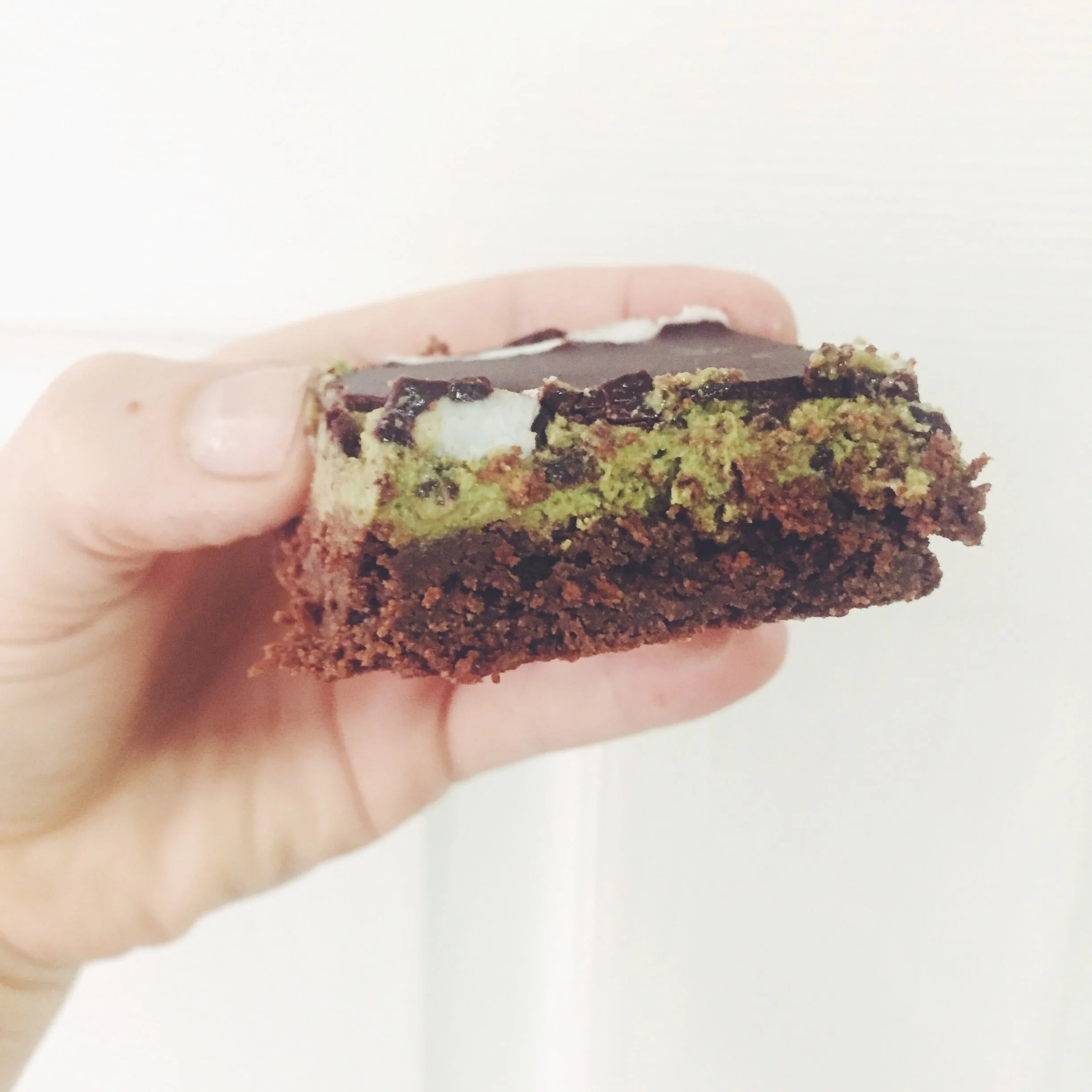 Gooey Choc Mint Slice