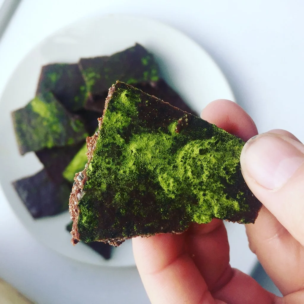 Matcha Dusted Raw Chocolate