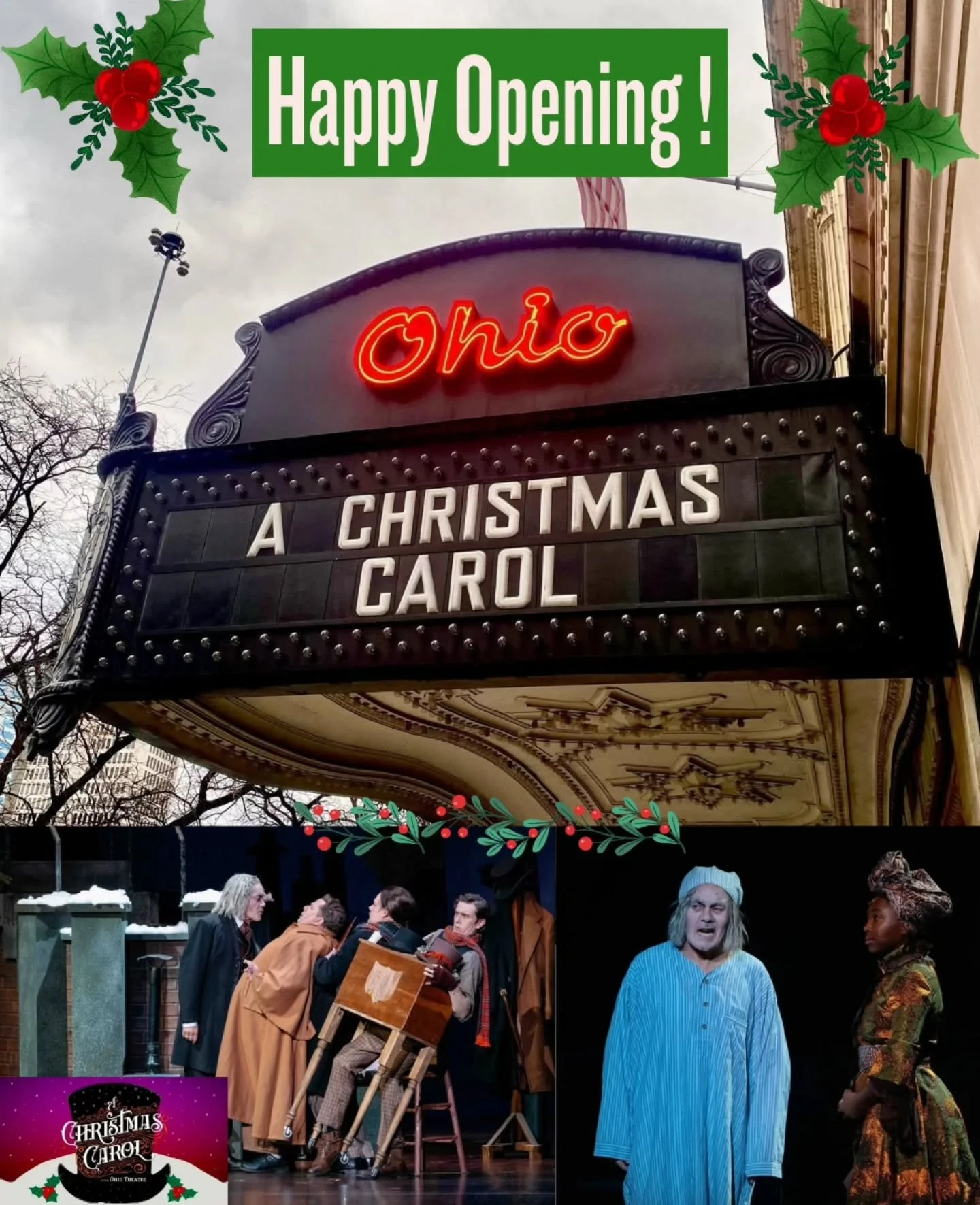 🎄Happy Opening to A CHRISTMAS CAROL running this weekend only at The Ohio Theatre! Visit www.capa.com for more information. 

🎁Don't miss this beautiful holiday classic!

#shortnorthstage 
#snschristmascarol 
#christmascarol 
#capa
#cbusmakesart 
#