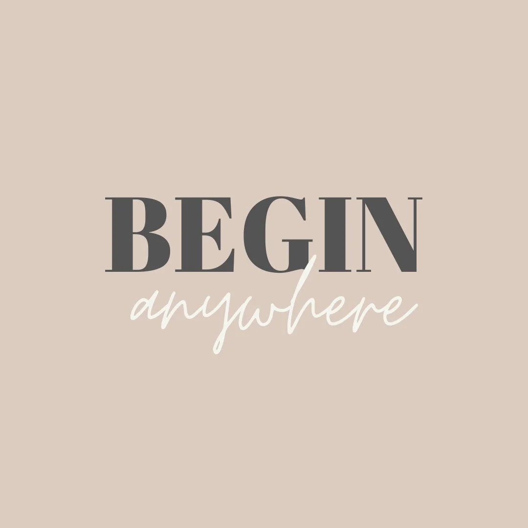 Begin anywhere....
Having neglected my social media presence for wayyyy too long, I am following my own advice and beginning anywhere....just as long as I begin.

A new blog post has dropped today, I have been creating posts/artwork on Canva and conn