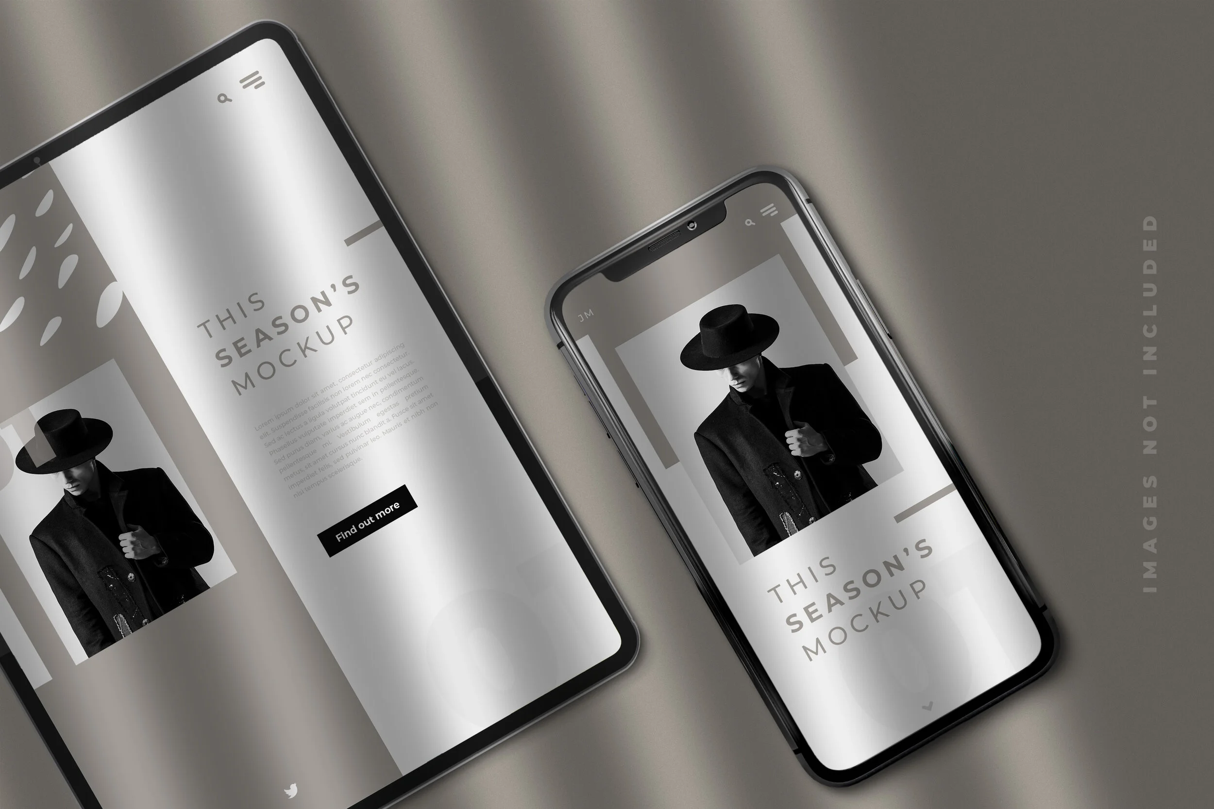 Modern Minimal iPad &amp; iPhone Mockup