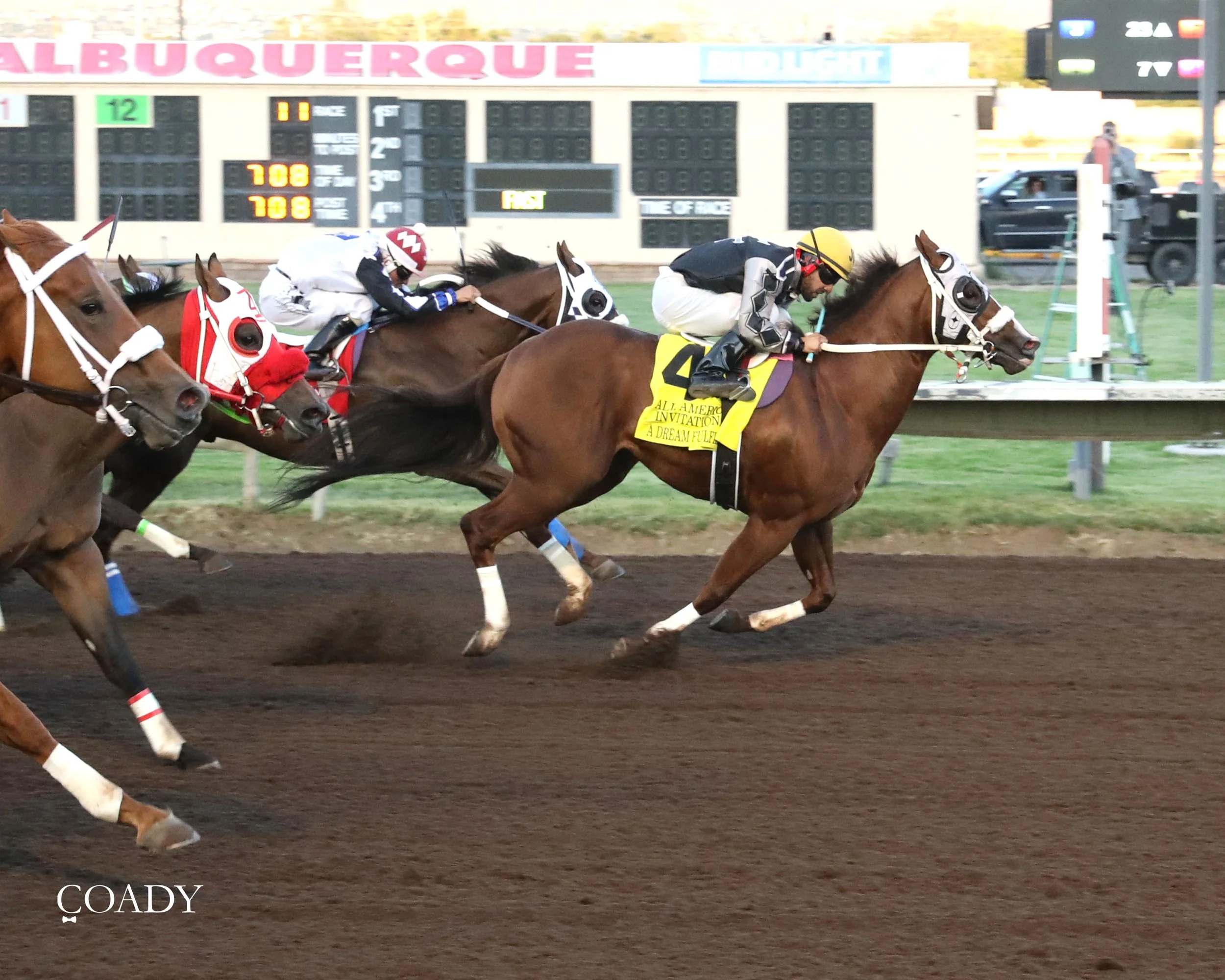A DREAM FULFILLED - All American Quarter Horse Invitational Stakes - 09-01-25 - R11 - Ruidoso Downs - Finish .jpg