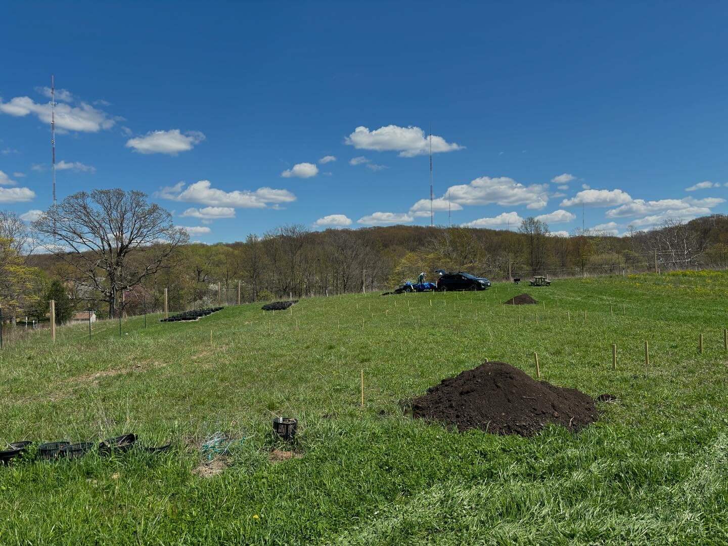 It might not look like much yet, but just wait until you see what we have in store for our Urban Hub for Revolutionary Food Engagement! The SFK team was staging compost and materials for the cold frame today and the weather couldn&rsquo;t have been b