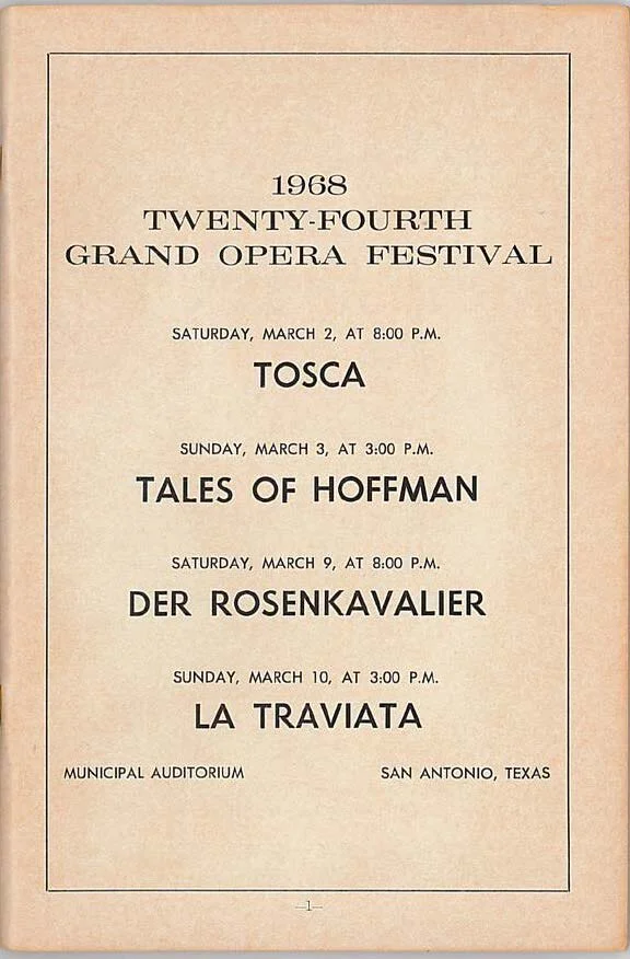 Memories Of Tosca In 1968 Professor Labatt Remembers Opera San Antonio