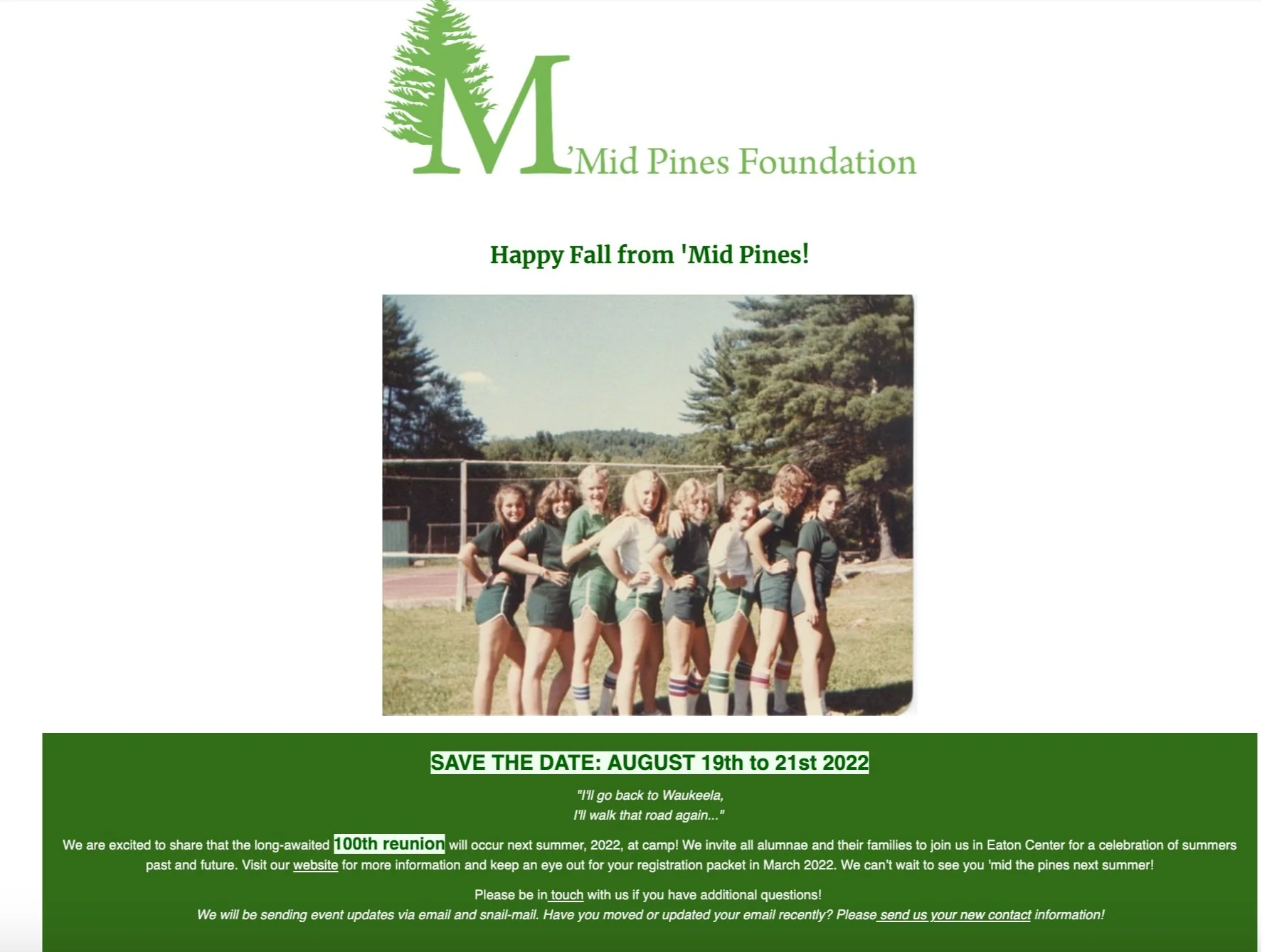 View our Fall 2021 Newsletter