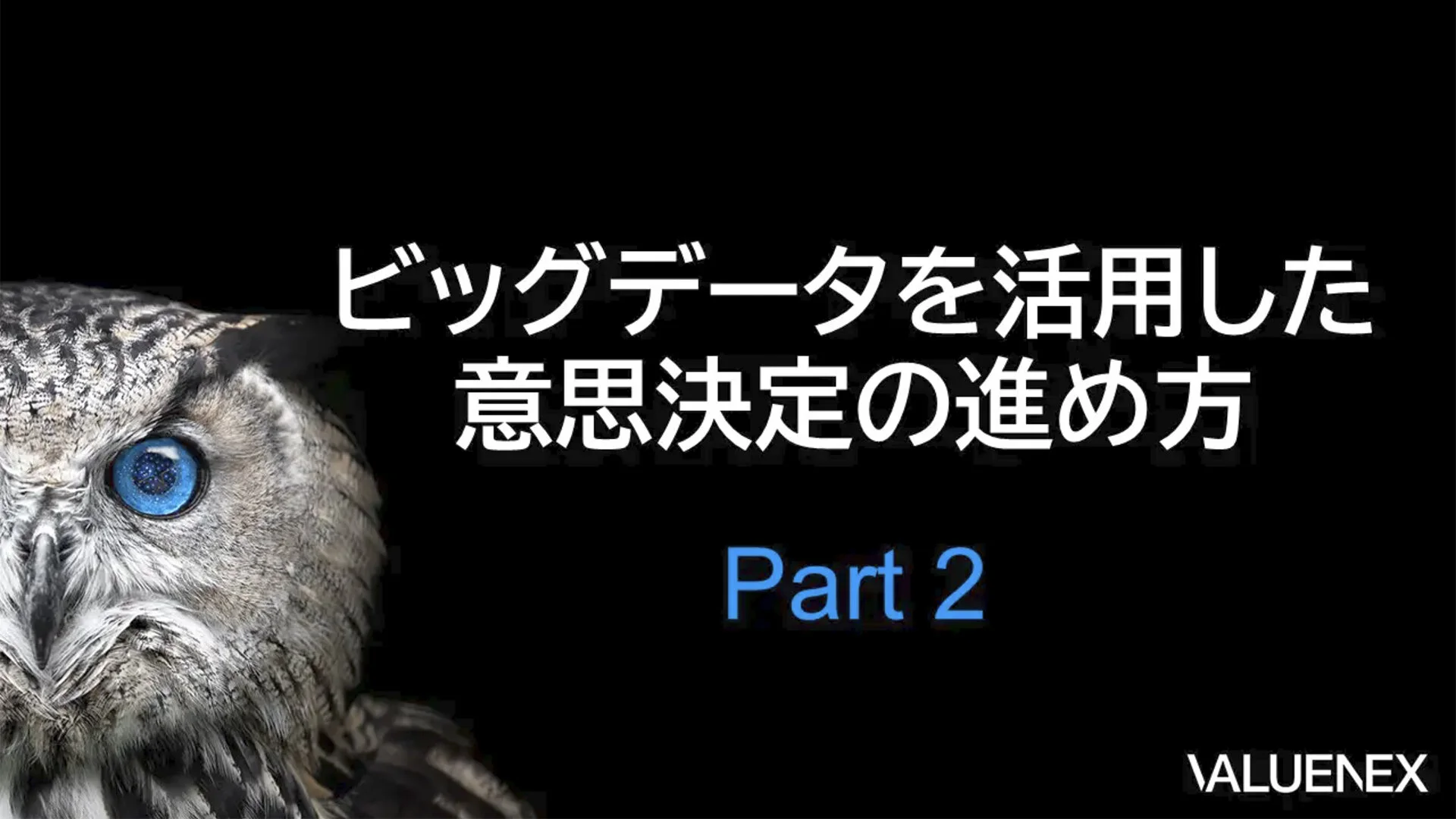 ビッグデータを活用した意思決定の進め方 Part 2